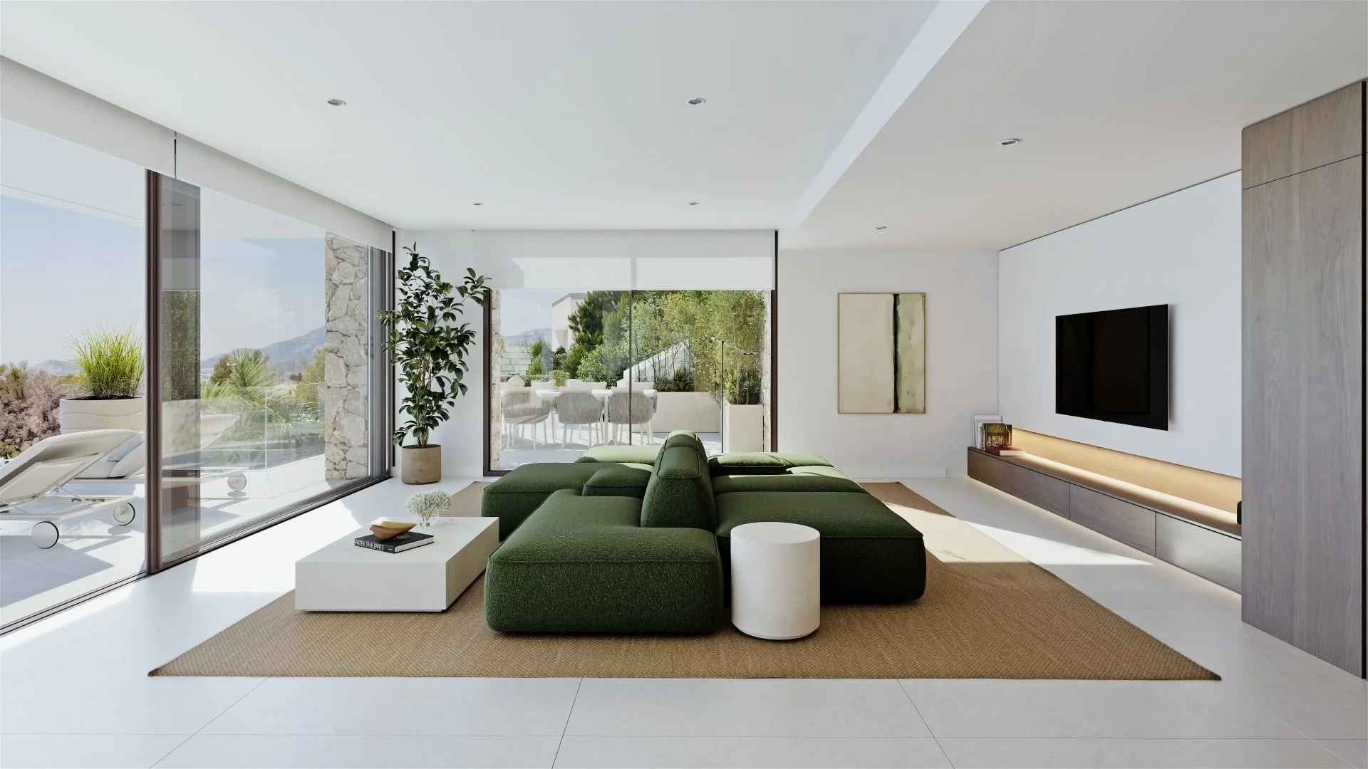 Altea contemporary villa with panoramic sea views