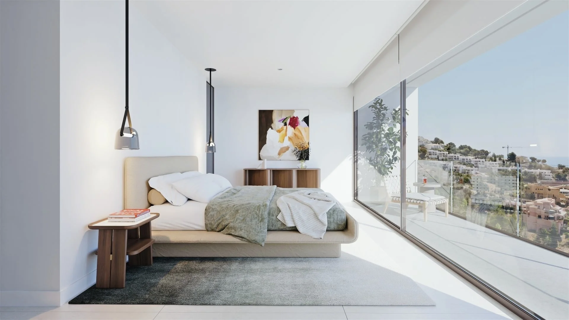 Altea contemporary villa with panoramic sea views