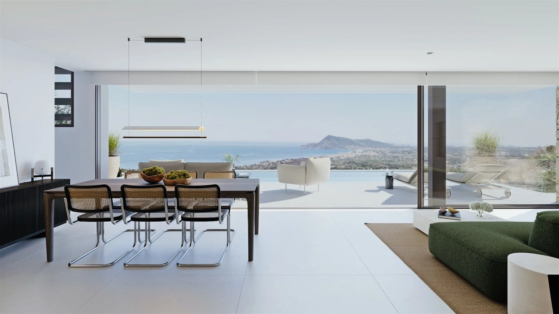 Altea contemporary villa with panoramic sea views