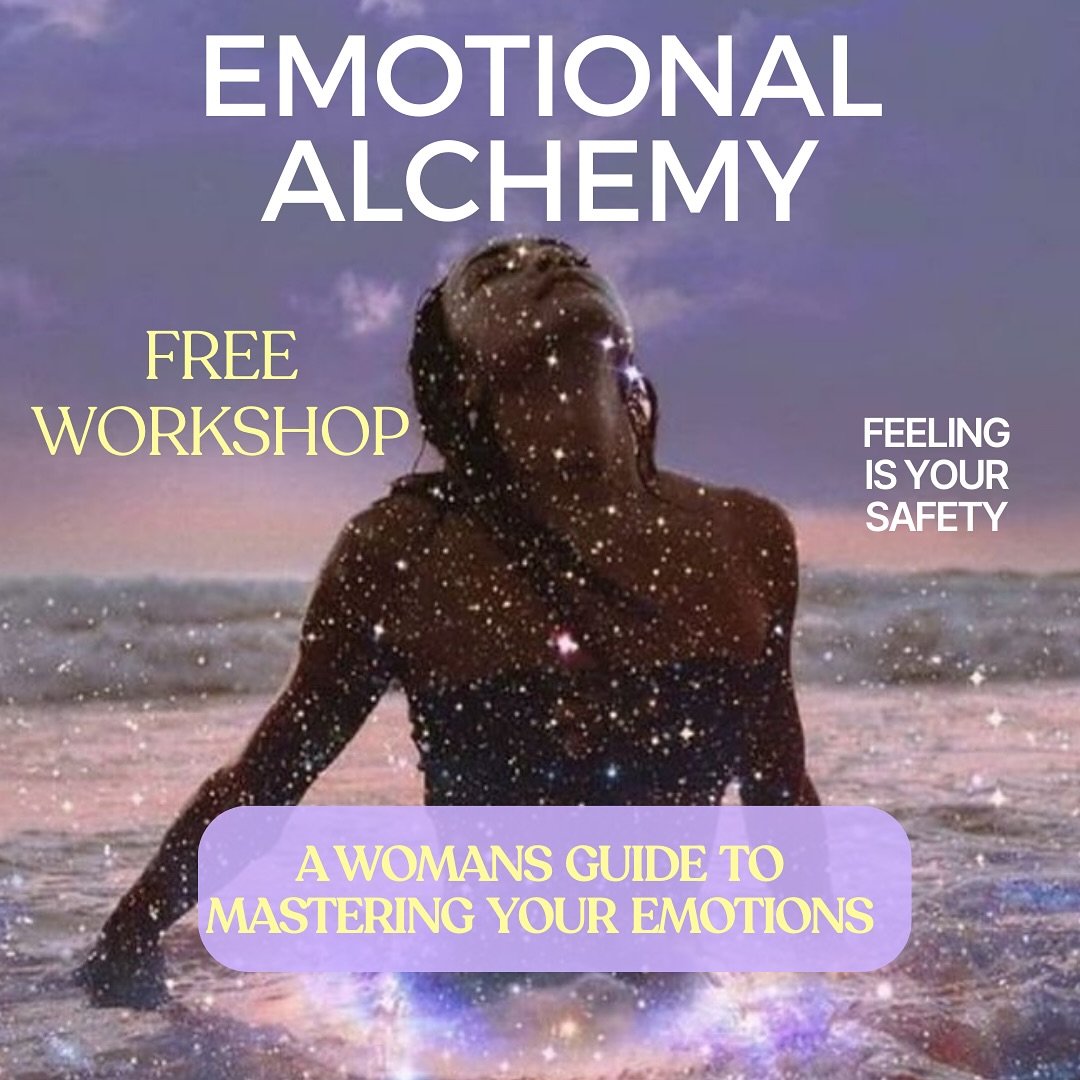 Join me live on Monday for a free workshop 🤩
Over the years i've learnt how to use my emotions as my safety & creativity to bring me into alignment.
My deep and big emotions have saved me from situations that weren't serving me.
Suppressing