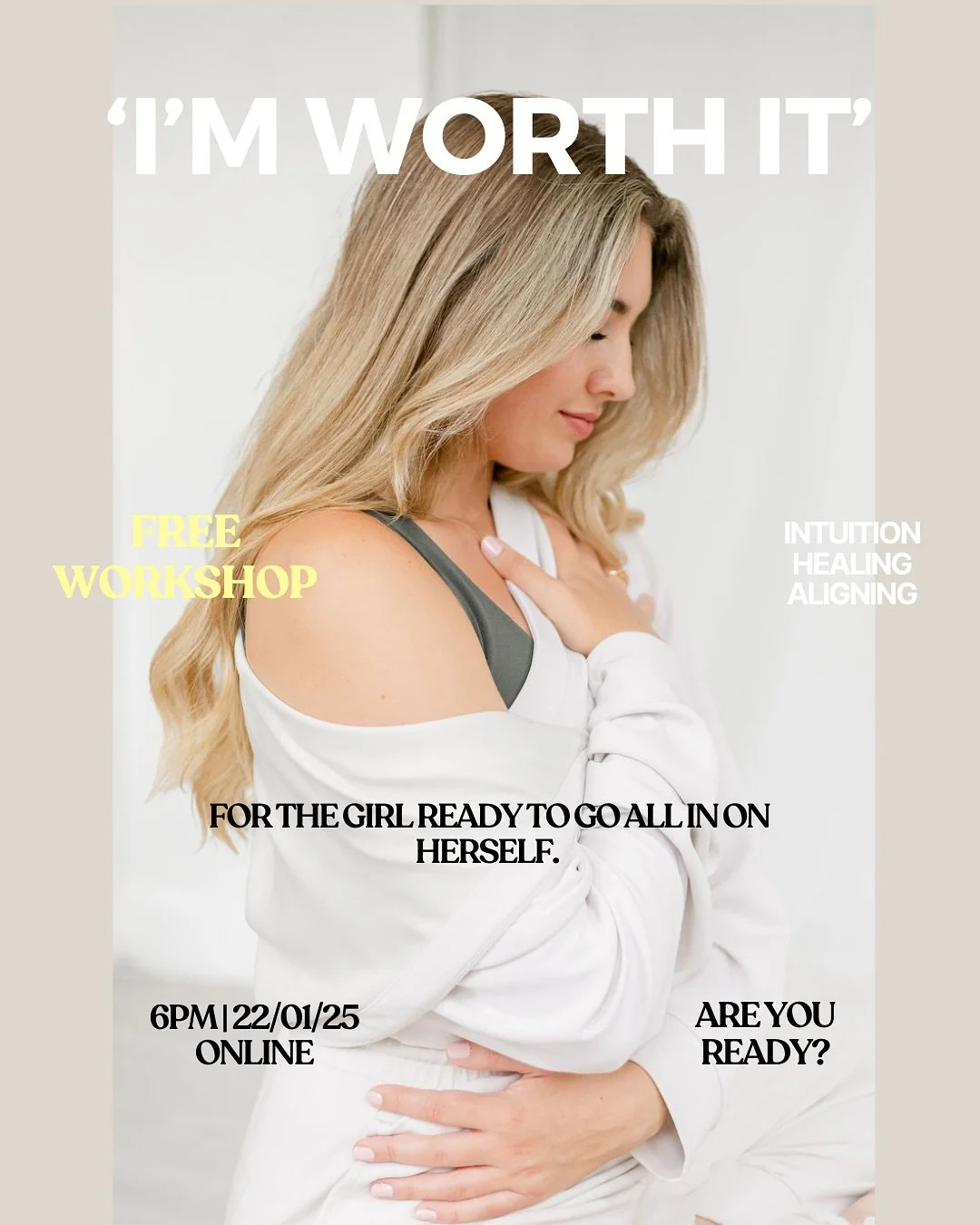 ✨ FREE WORKSHOP ✨

⏰ This THURSDAY 6pm! 

Online via zoom 

 Join through the link in bio 🔗

P.s If you cant make it live, if you sign up, you'll receive the replay! 😉

Comment '❤️' to receive the sign up link!