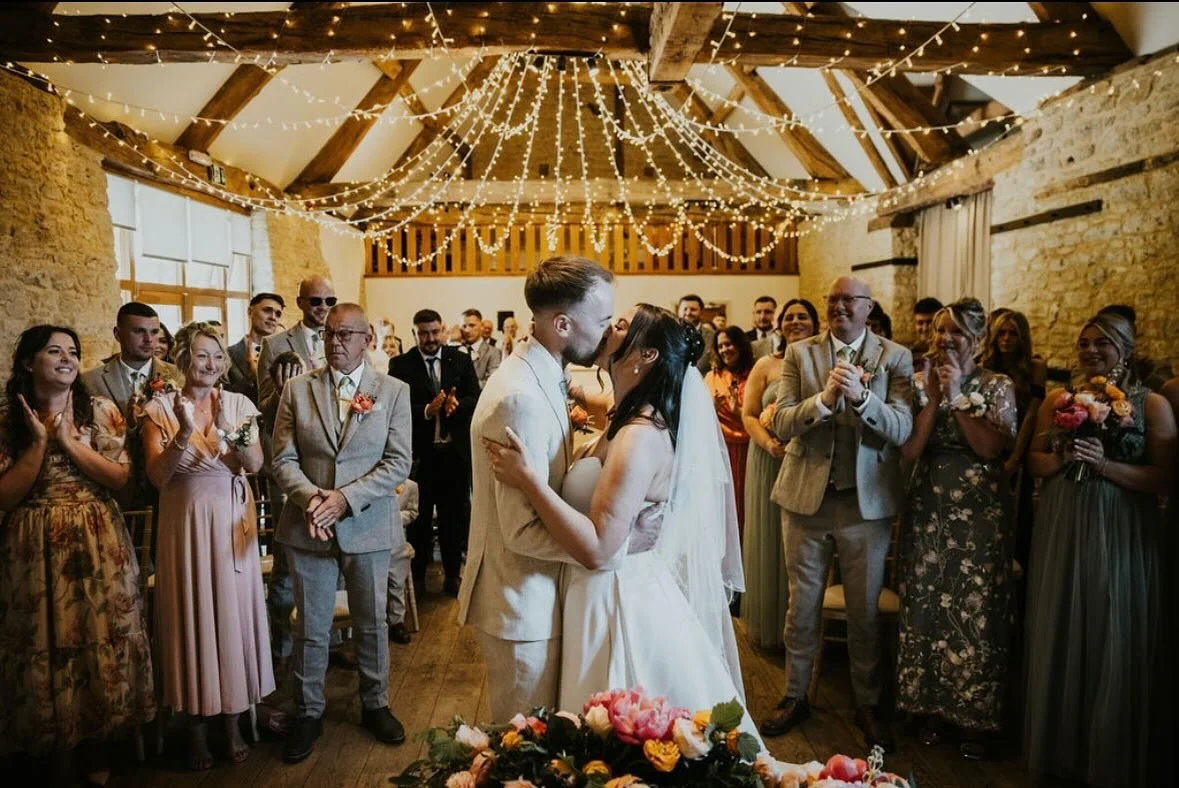 There&rsquo;s something really special about this space 🌿
The natural light, warm wooden beams 🤎
and that soft glow of fairy lights above ✨

Add in your favourite people,
and you&rsquo;ve got the perfect setting
for a ceremony that feels personal, 