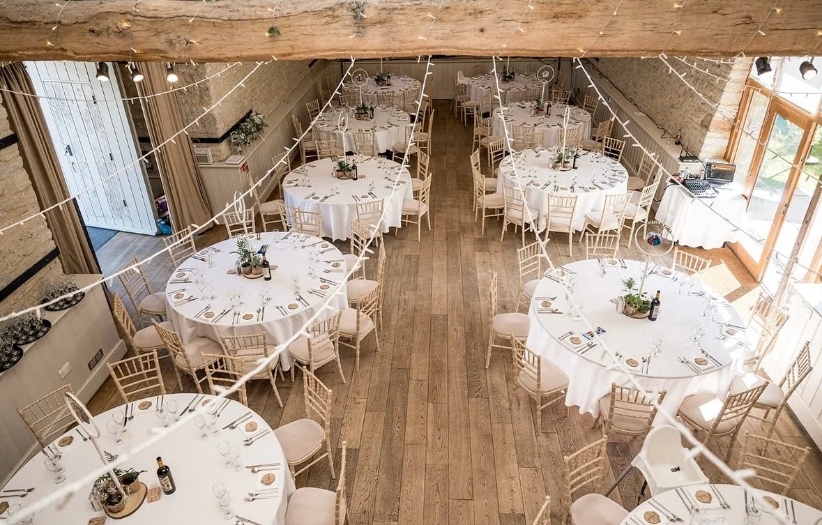 Simple, timeless, beautifully lit &mdash; the kind of setup that works in every season ✨ 

📸 @bettybhandariweddings 

#WickFarmBath #WeddingReception #BarnWeddingInspo #CotswoldsWedding #NeutralWeddingDecor #TimelessWeddings