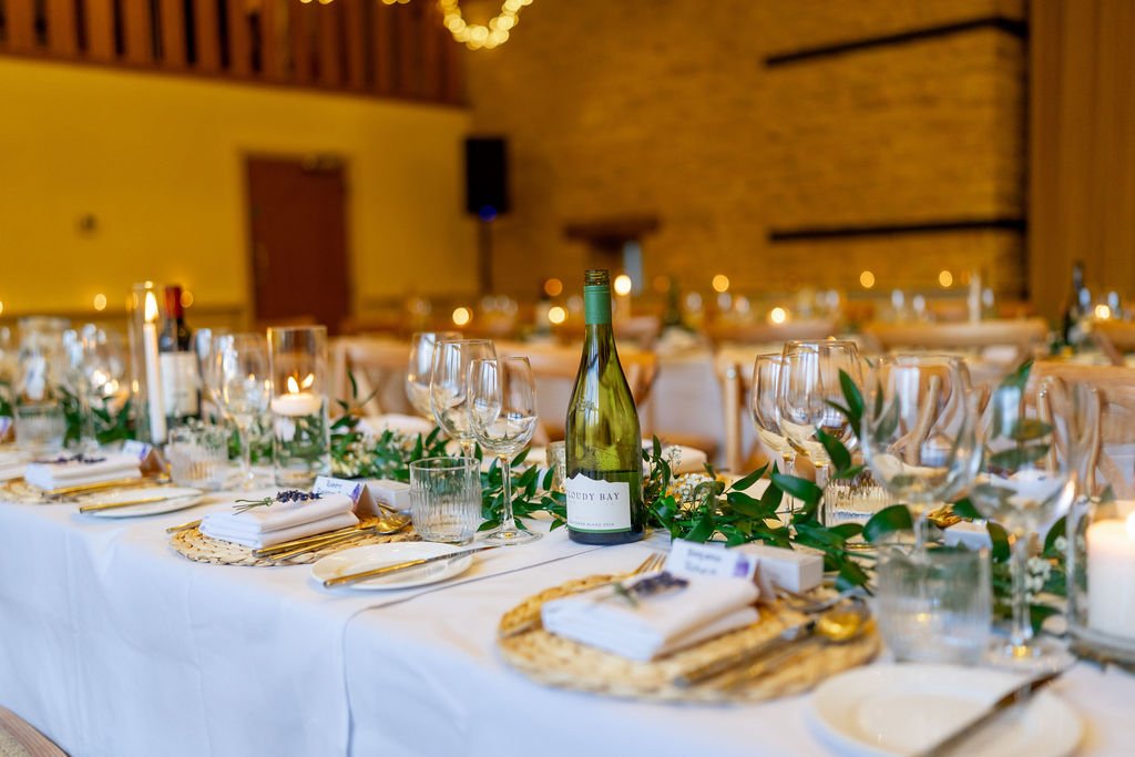 Obsessed with this kind of table styling 🤍🍃

A soft, light base of crisp linens, woven placemats, and delicate glassware.

Thoughtfully layered with fresh greenery. It feels effortless in the day&hellip; and then as the candles are lit, everything 