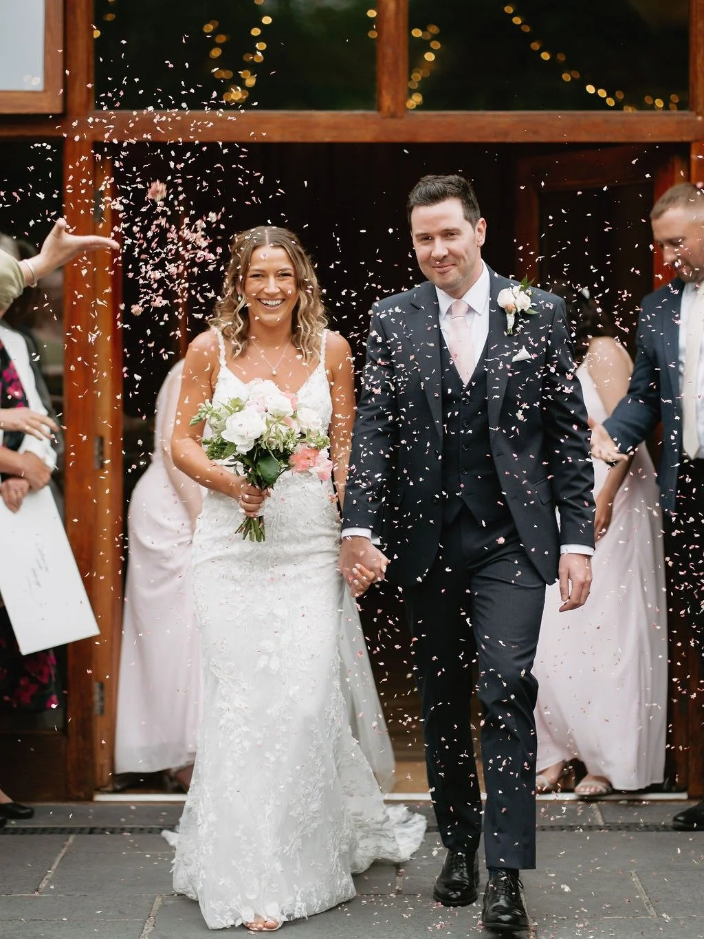 Your first steps into a new chapter 🥂

Doors open, everyone spills out into the courtyard, confetti in hand, waiting for you both. 

It&rsquo;s quick, a little chaotic, and one of the most joyful parts of the whole day.

And it always ends up being 