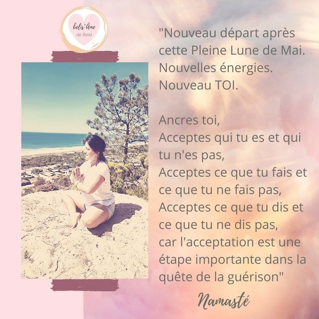 Bonjour &agrave; vous belles &acirc;mes,

J'esp&egrave;re que vous allez bien et que certains et certaines ont pu vivre et ressentir ces nouvelles &eacute;nergies lunaires de Mai qui &eacute;taient intenses ❤️

Avec cette derni&egrave;re pleine Lune,