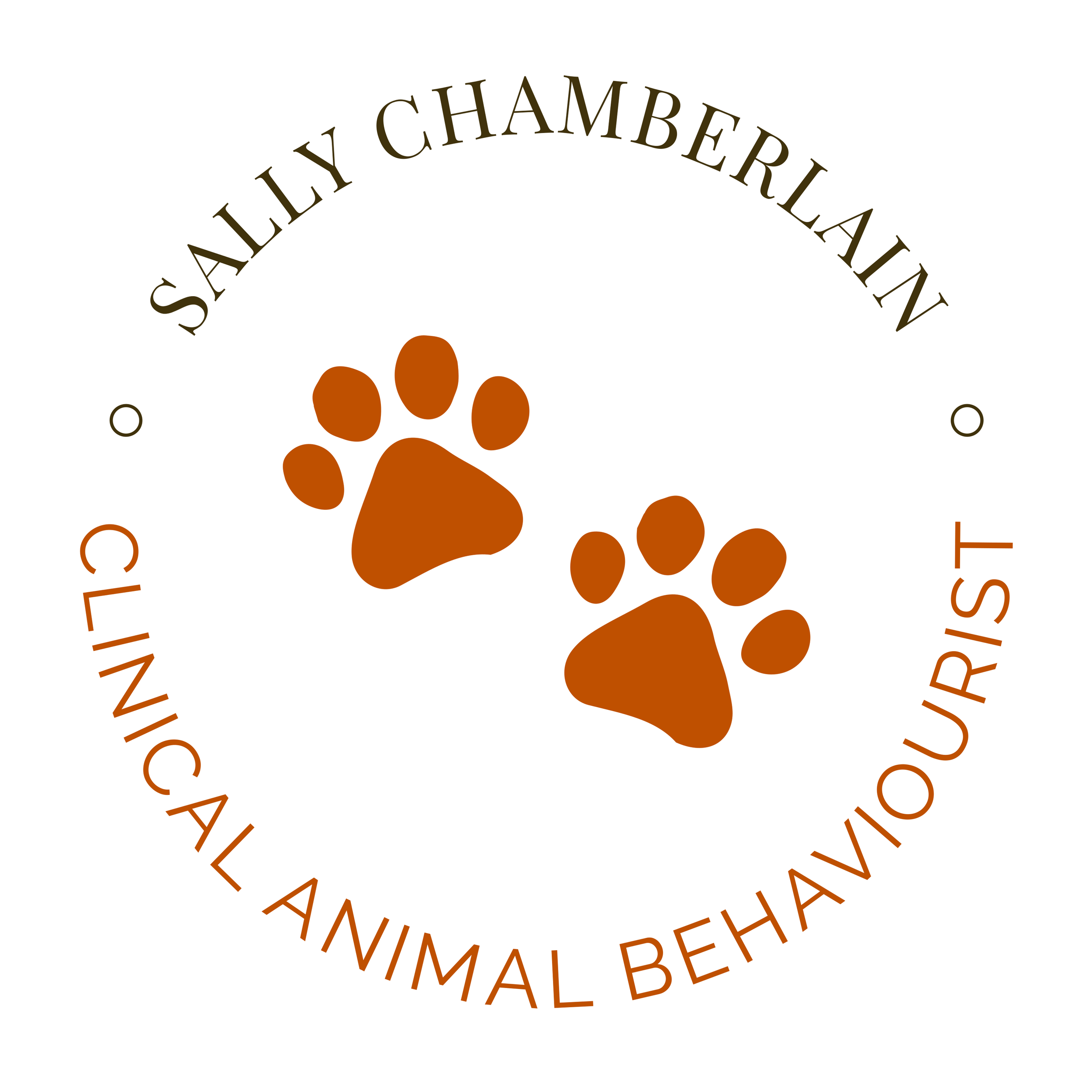 Paw prints logo