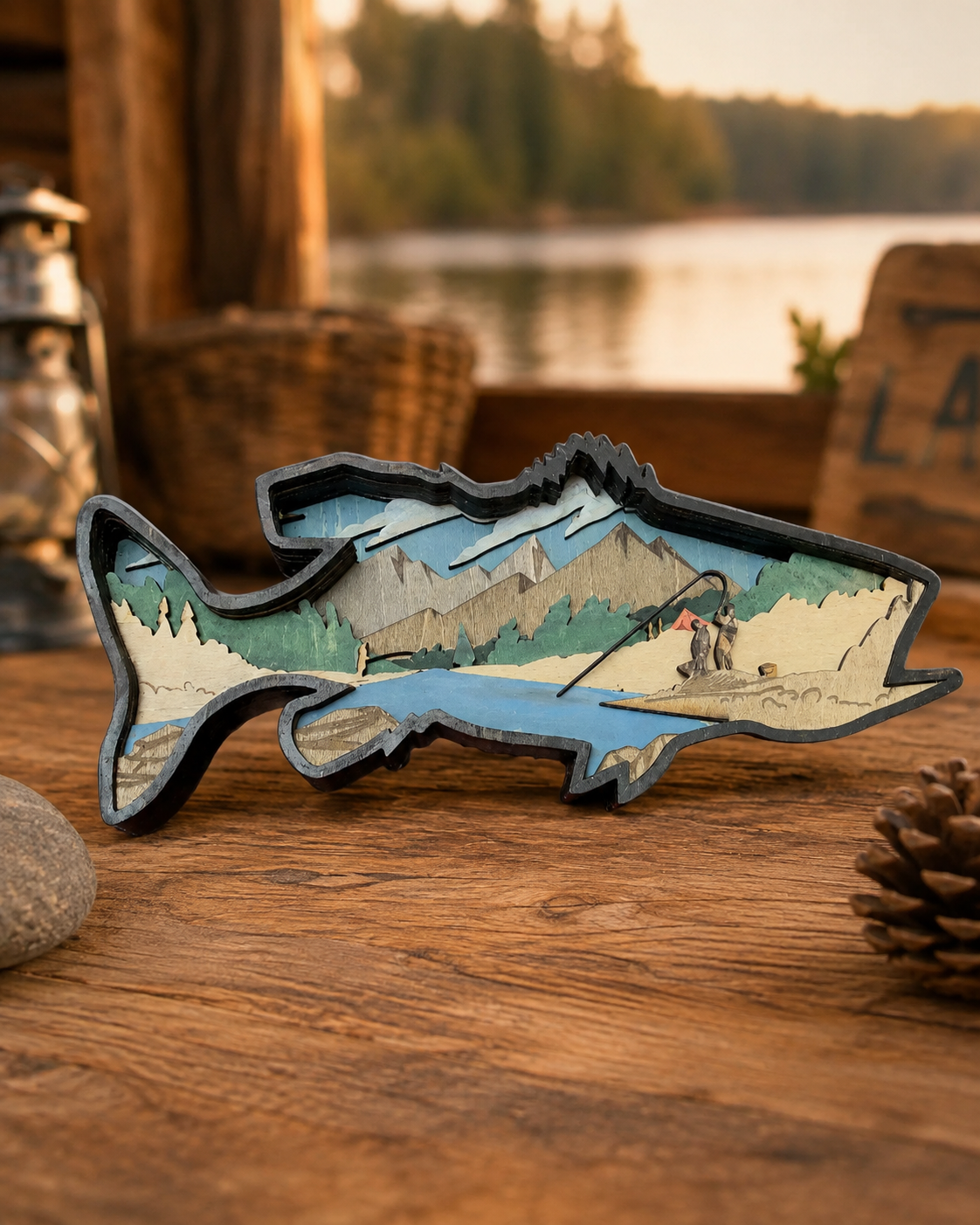 Rustic Riverscape Bass
