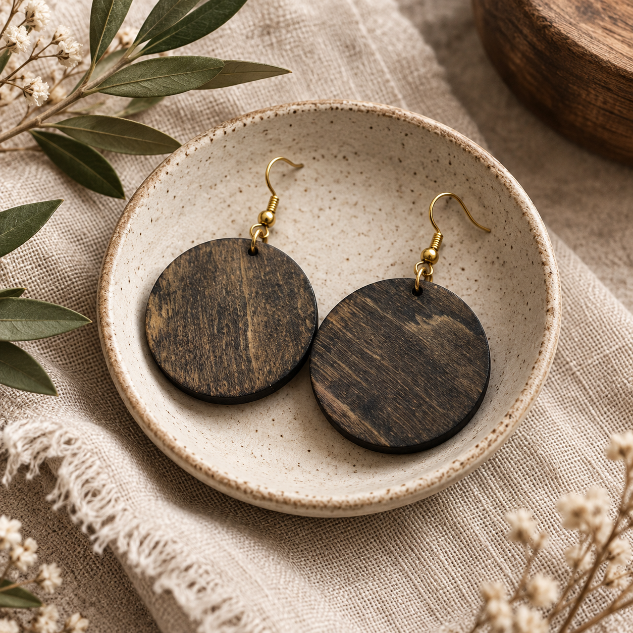 Timber Round Wood Earrings 2.png