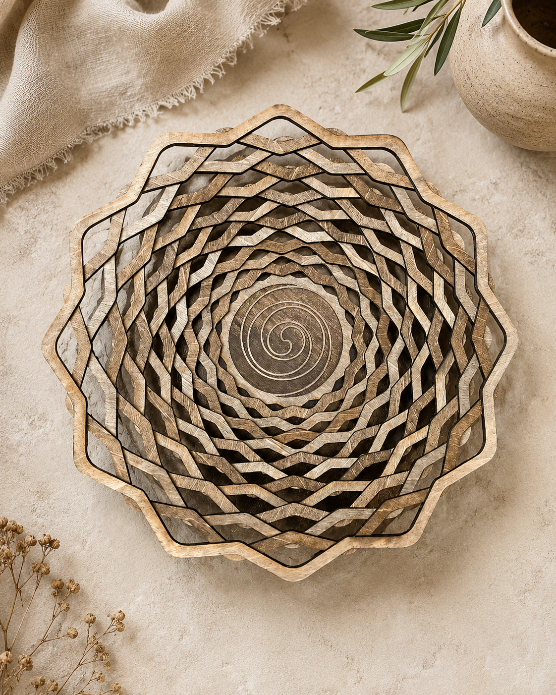 Spiral Sculpture Bowl