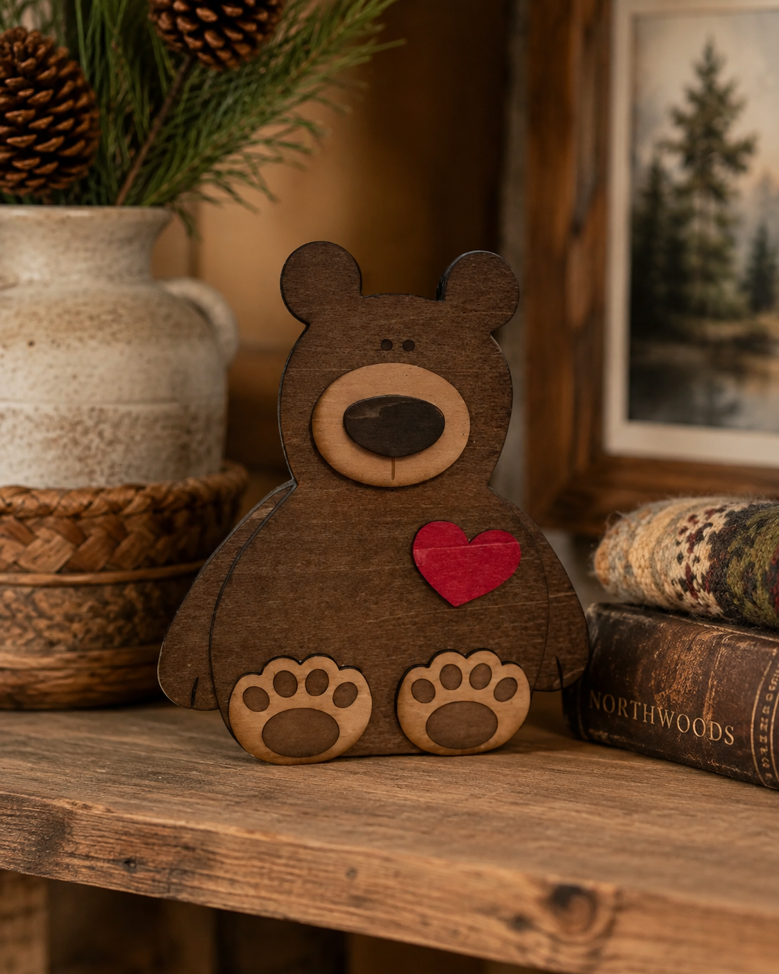 Rustic Bear Shelfie