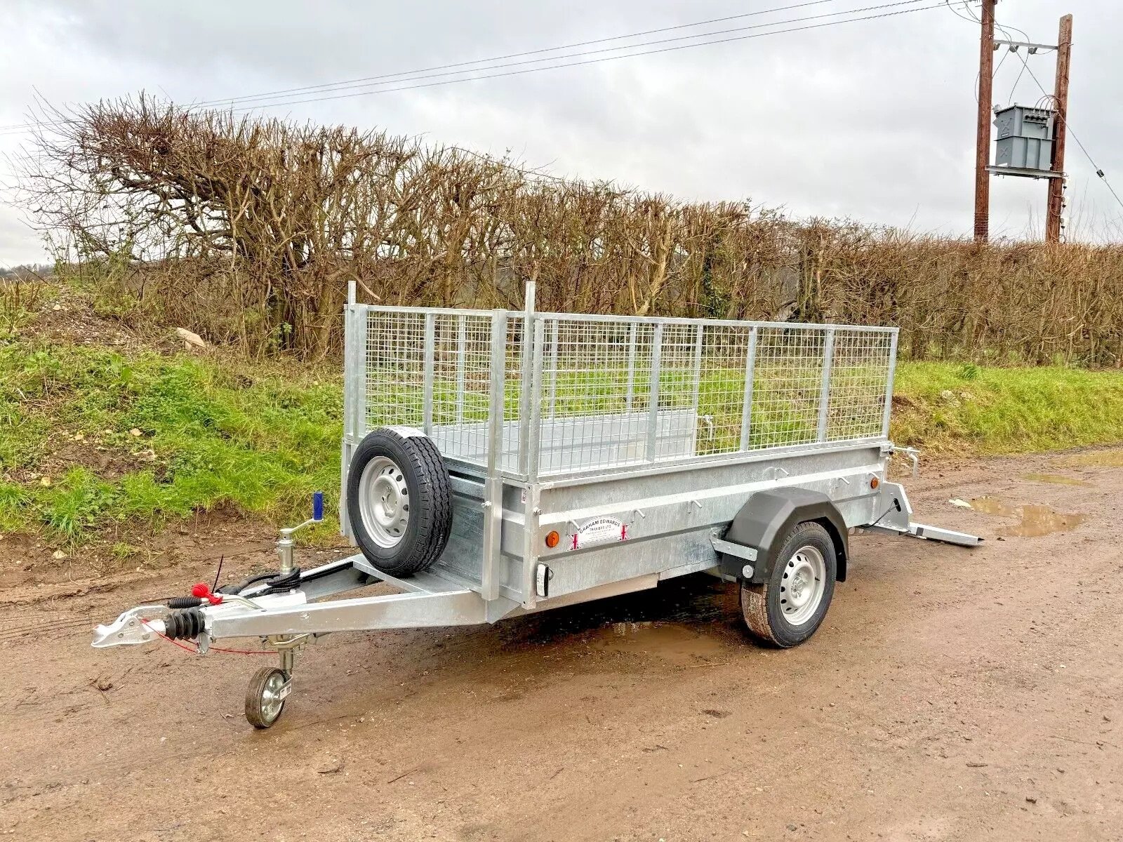 8ft General Purpose Trailer With Mesh Sides