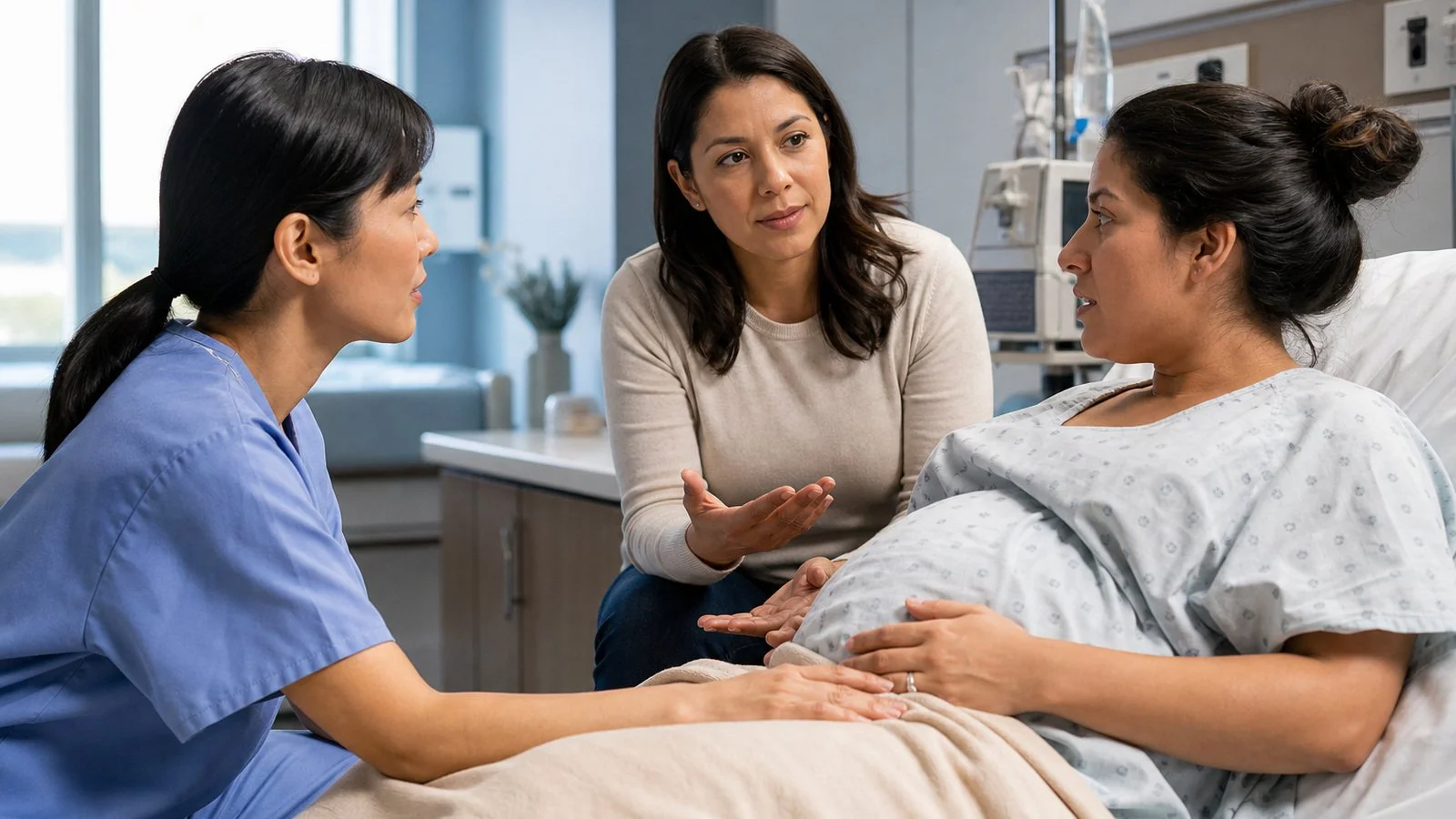 Prenatal care interpreters Indiana assisting during labor