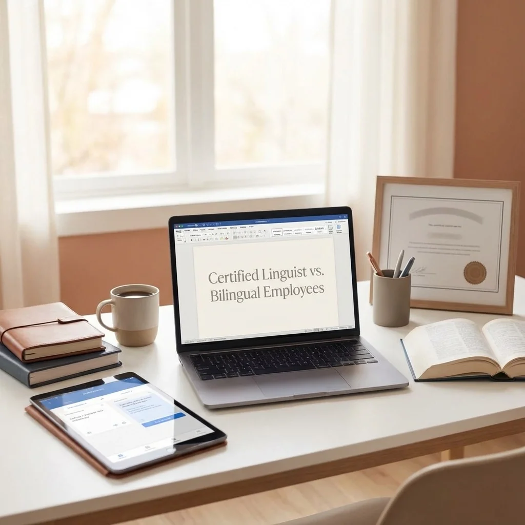 Certified Linguist vs. Bilingual Employees: Who Should Handle Your Workplace Translation?