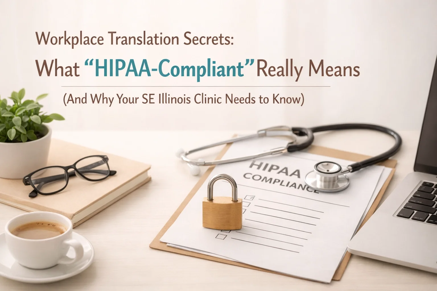 Workplace Translation Secrets: What "HIPAACompliant" Really Means (And Why Your SE Illinois Clinic Needs to Know)