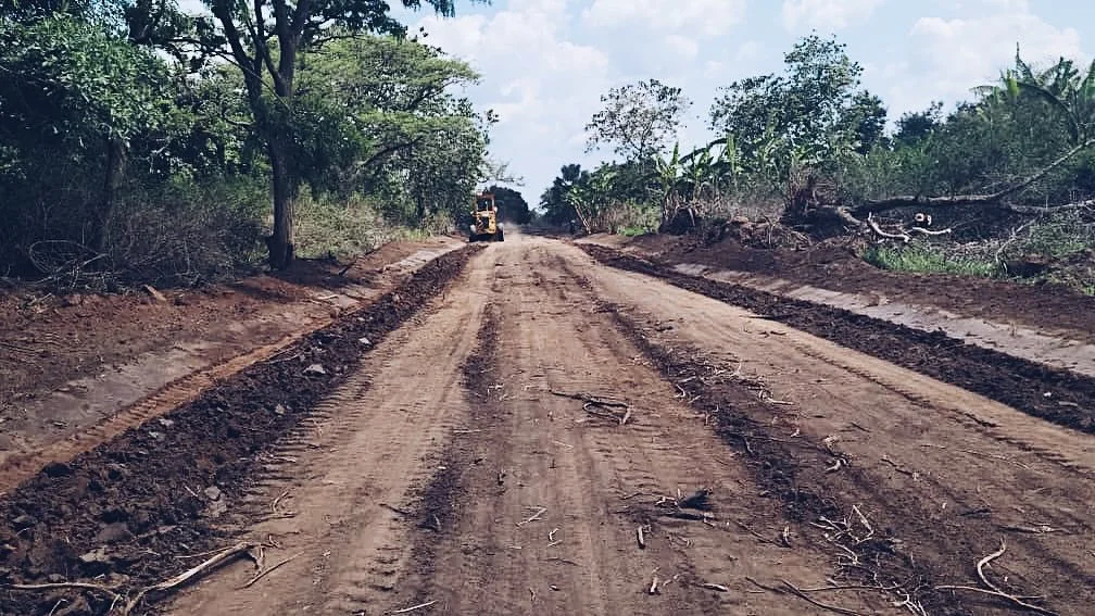 First look at a world-changing road for the people of Adak Village in Uganda. The government has taken notice of our work and is building a road. This project will bring with it electricity, commerce, and accessibility. We&rsquo;ve very grateful to t