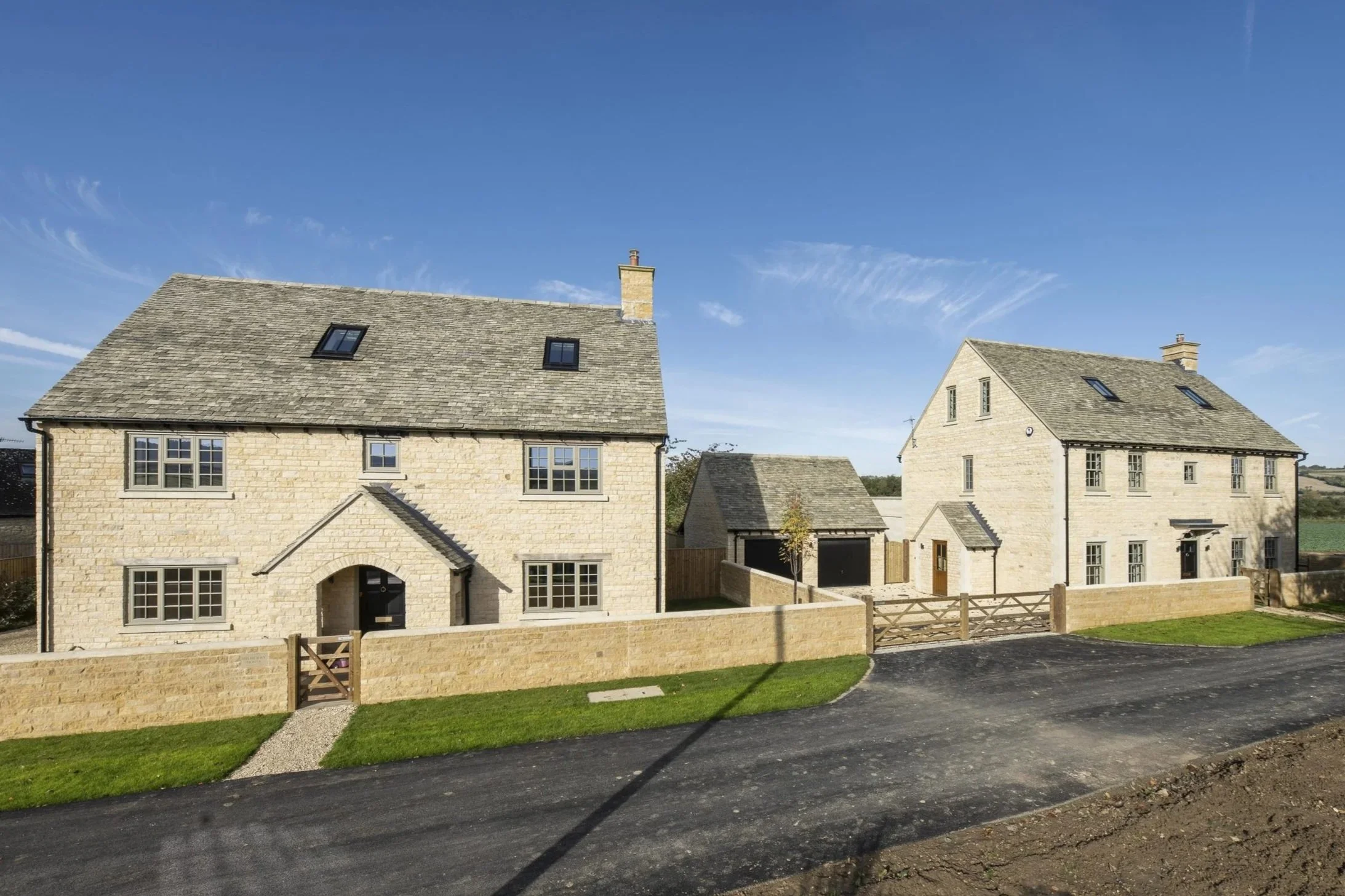 Two new houses the Cotswolds.