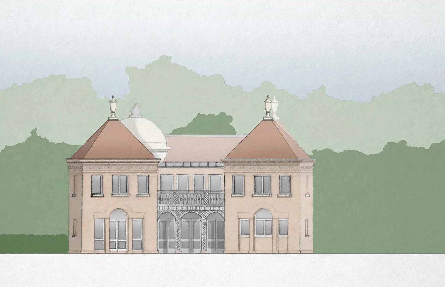 New house in England designed my Robert Adam.