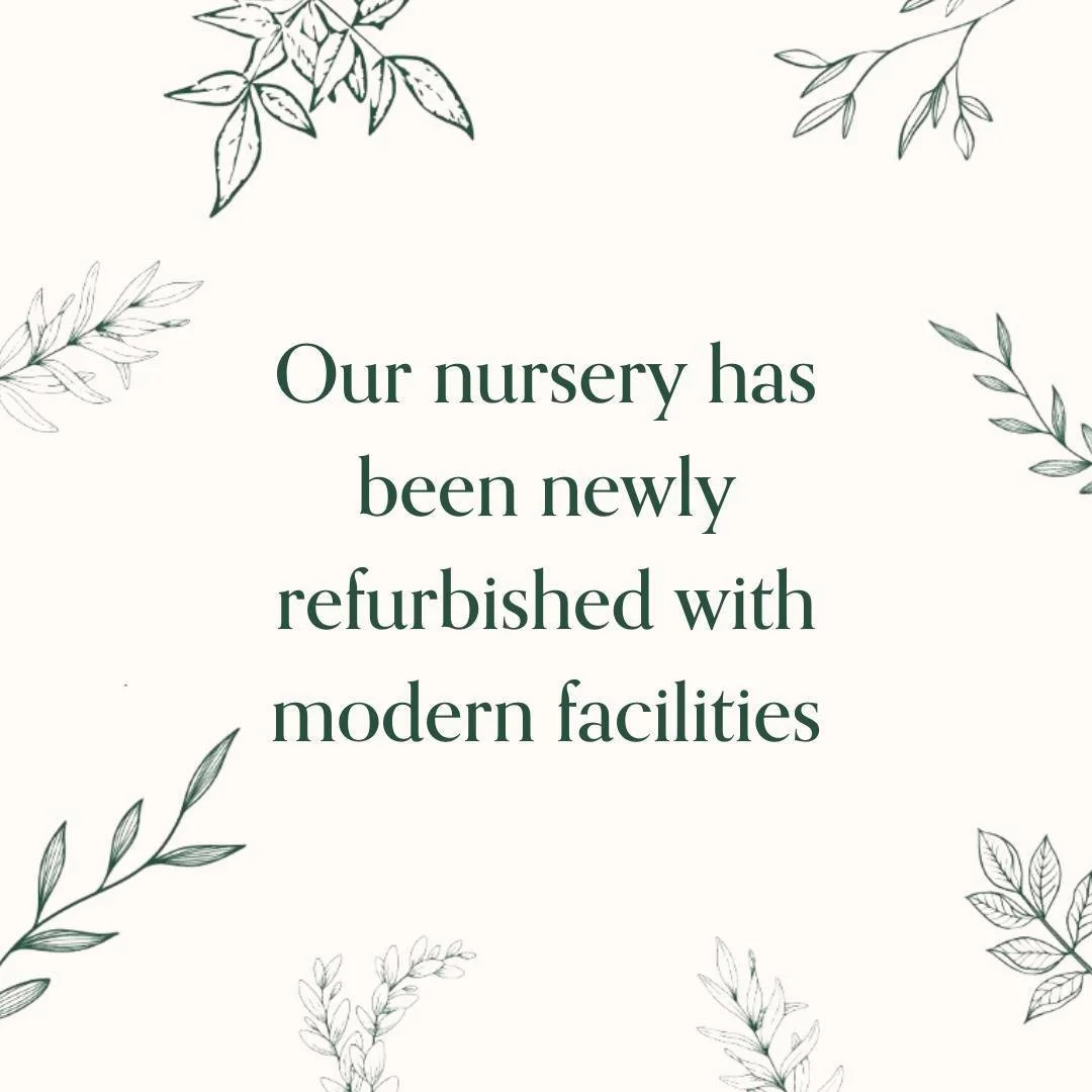 Our beautifully decorated with a neutral modern feel. Our natural and calming environment is designed to create a peaceful and inviting space for your little ones to learn and grow. Every detail has been thoughtfully chosen to ensure a warm and nurtu