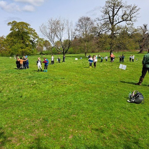 Another lovely day on the @woodhallestate last week. Here children are engrossed in the flora and fauna quiz. Teacher commented that they would love to repeat this day over and over again. #OutdoorLearning