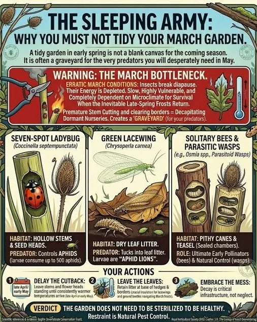 Don't be tempted to clean up the garden just yet! #invertebrates #foodchain