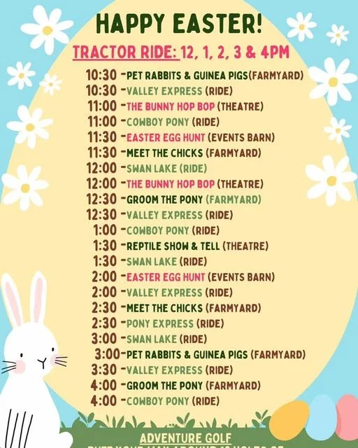 There will be plenty going on at Farms for Schools members' farms over the Easter hols. Will be sharing here. @adventurevalley have a packed timetable. #FarmVisit #OutdoorLearning #easter