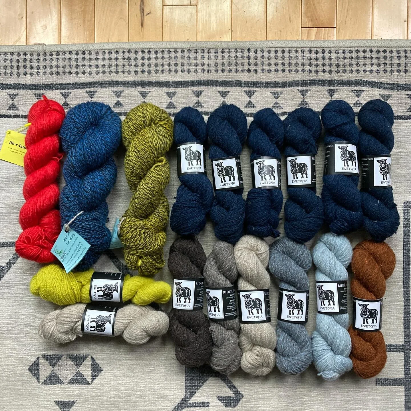 Last Rhinebeck 2025 recap post: I purchased yarn! This is kind of a lot of yarn for me to purchase at one time but I rarely purchase yarn at all anymore (the stash is fairly deep from previous spendy years). I am sooo pleased with these picks&mdash;I