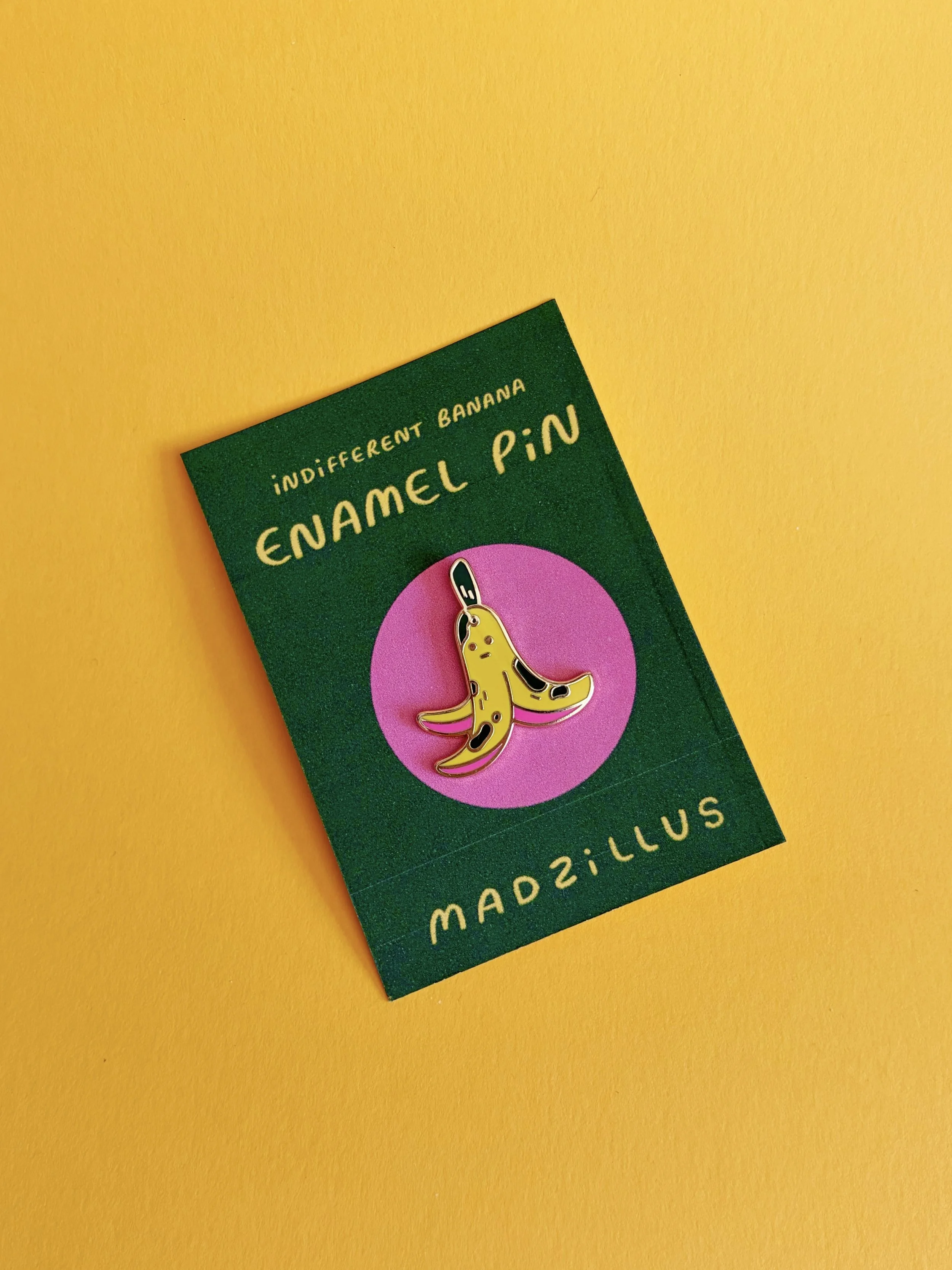 Indifferent Banana enamel pin