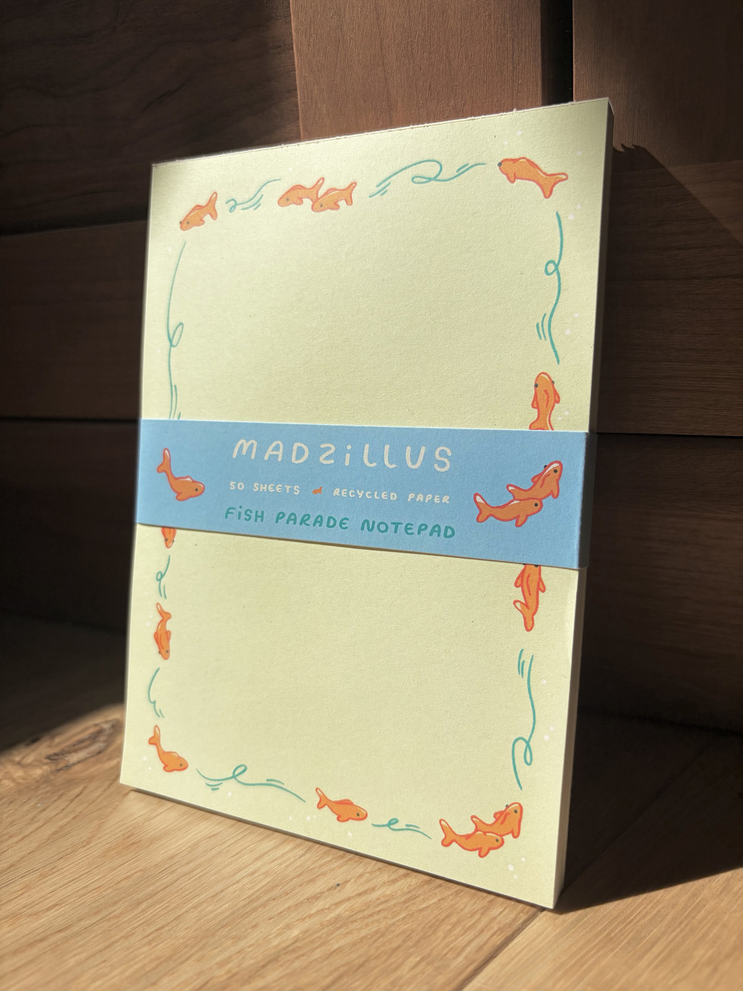 Fish Parade notepad