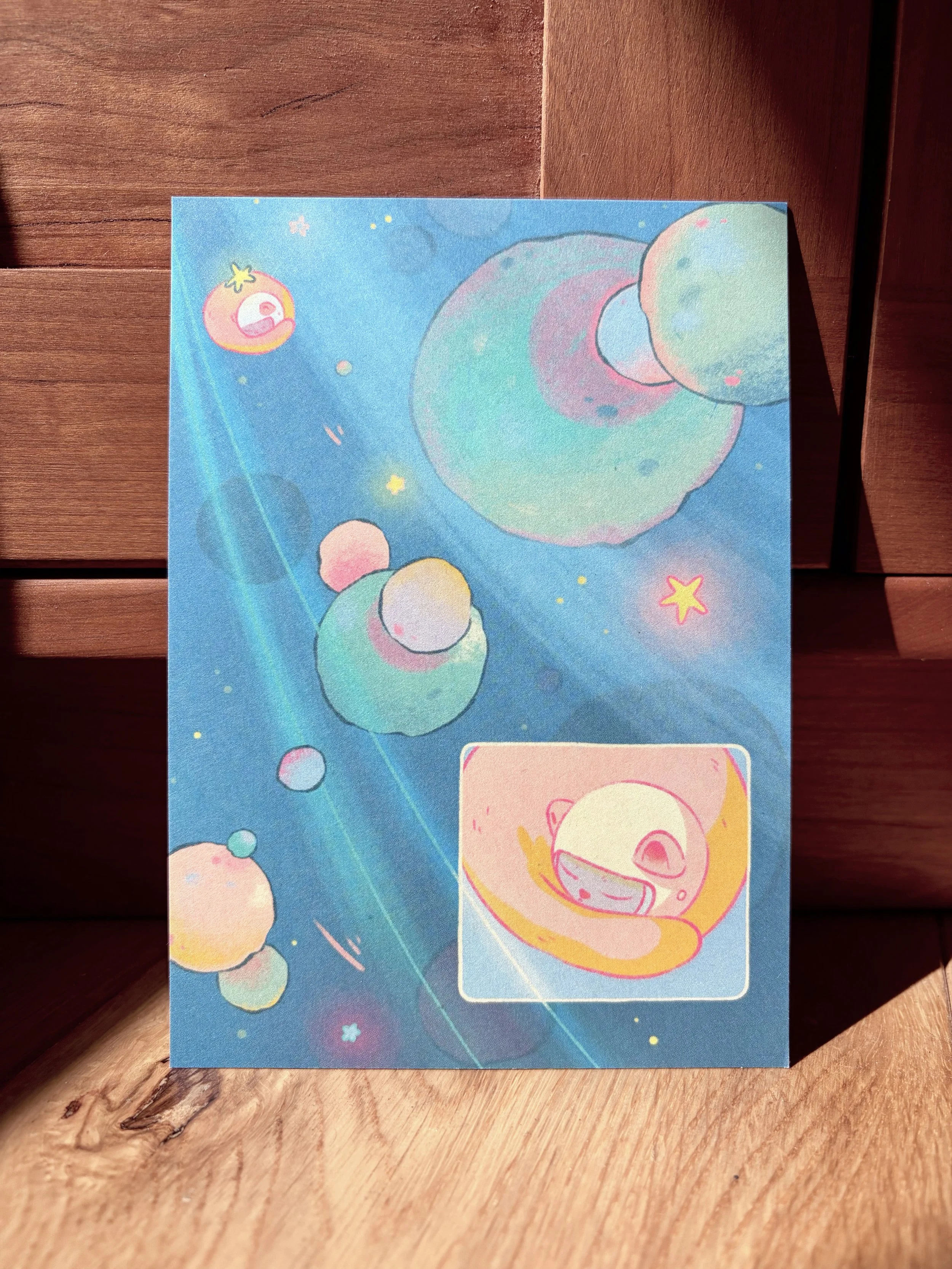 Moon Cat A6 print