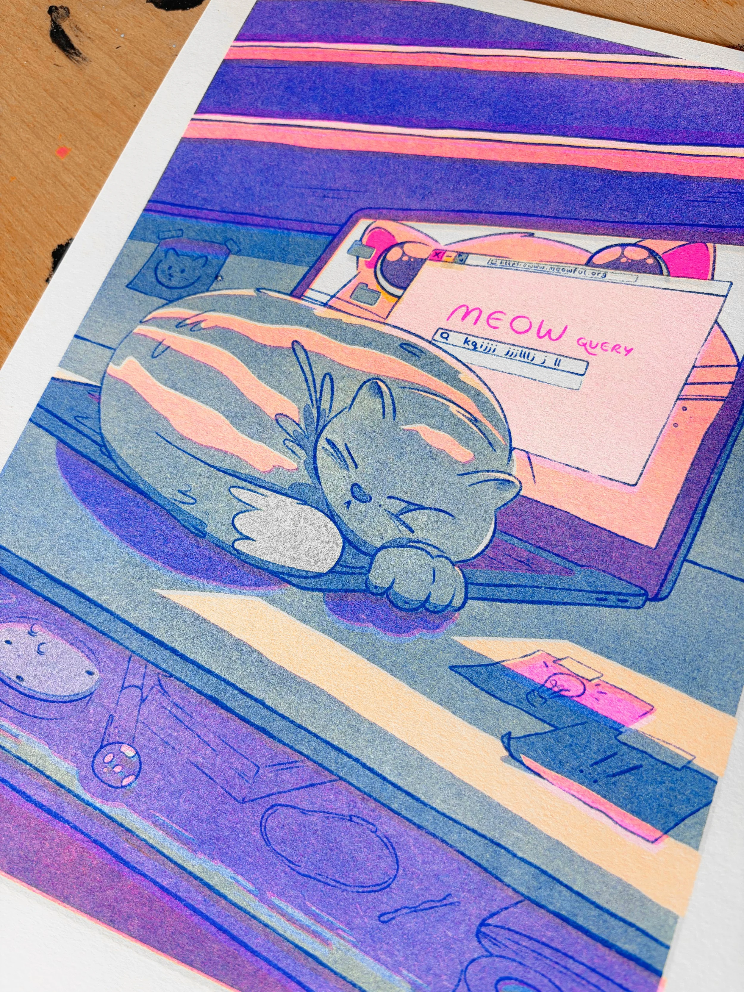Sunday Morning Riso print