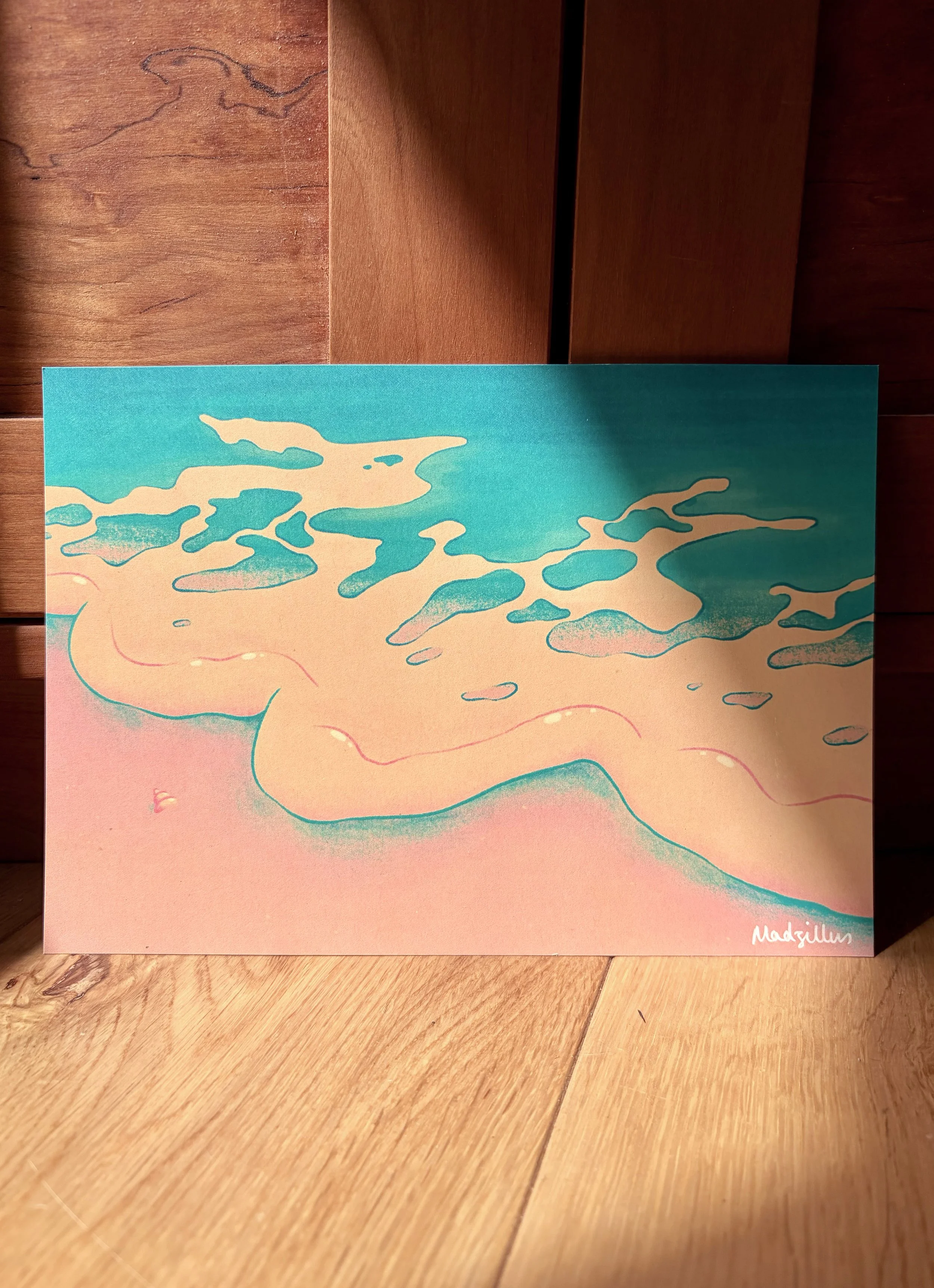 Sea Foam A5 print
