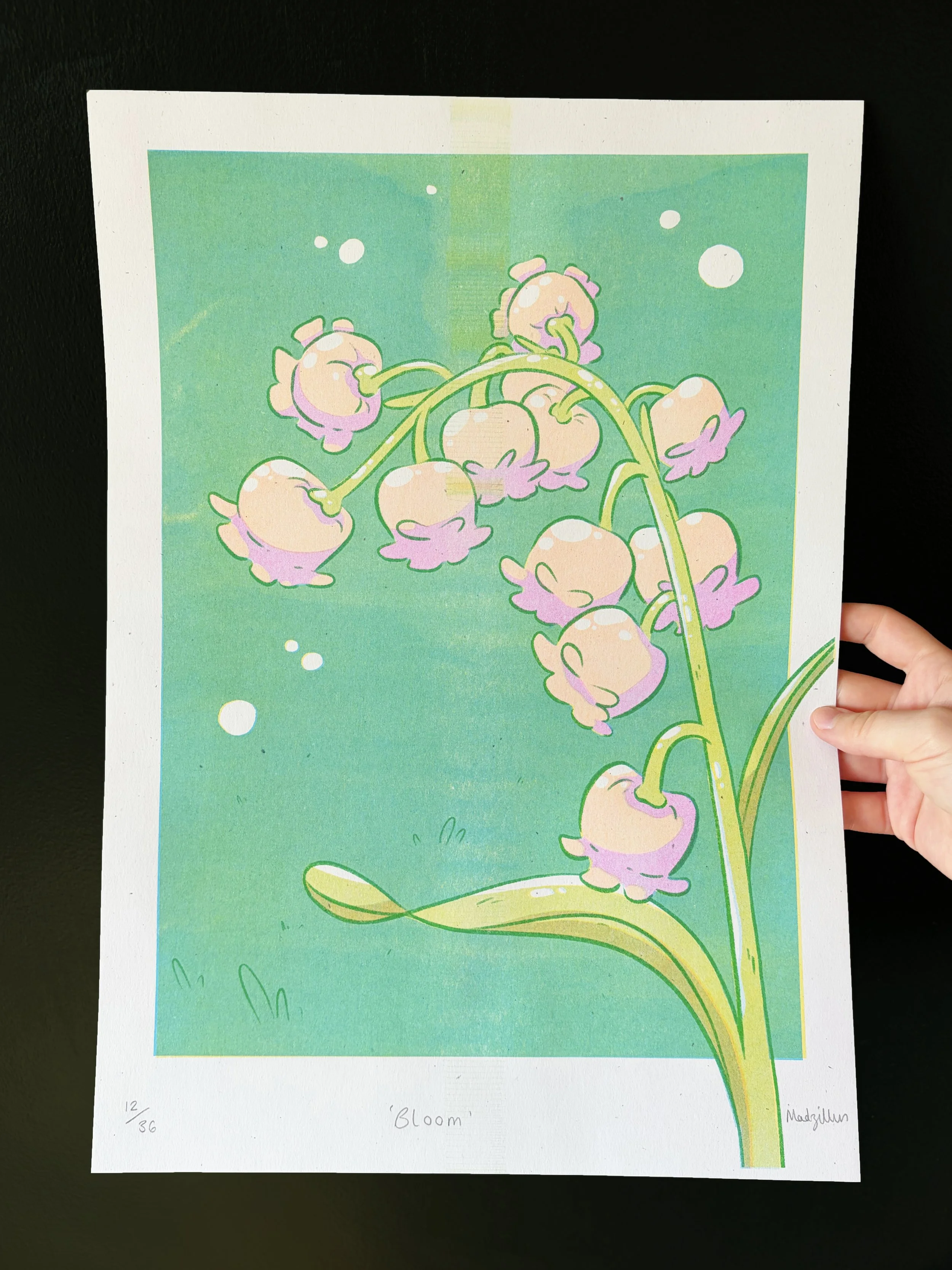 Bloom Riso print