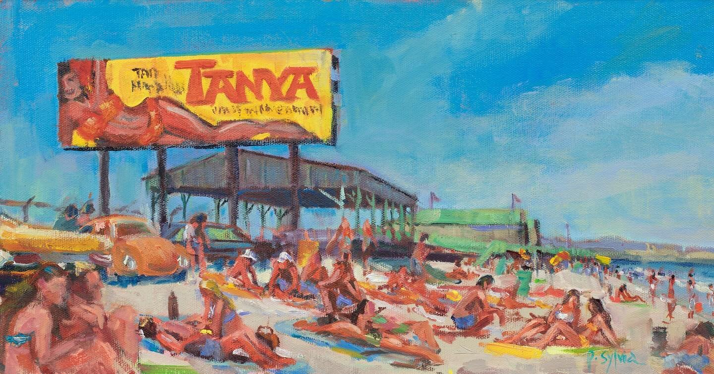There are places I remember. New oil painting of a RI Beach - mid &lsquo;70s  Which beach?!
This will be at the &ldquo;Time and Tide&rdquo; art show at Providence Art Club opening reception is the 21st 2-4