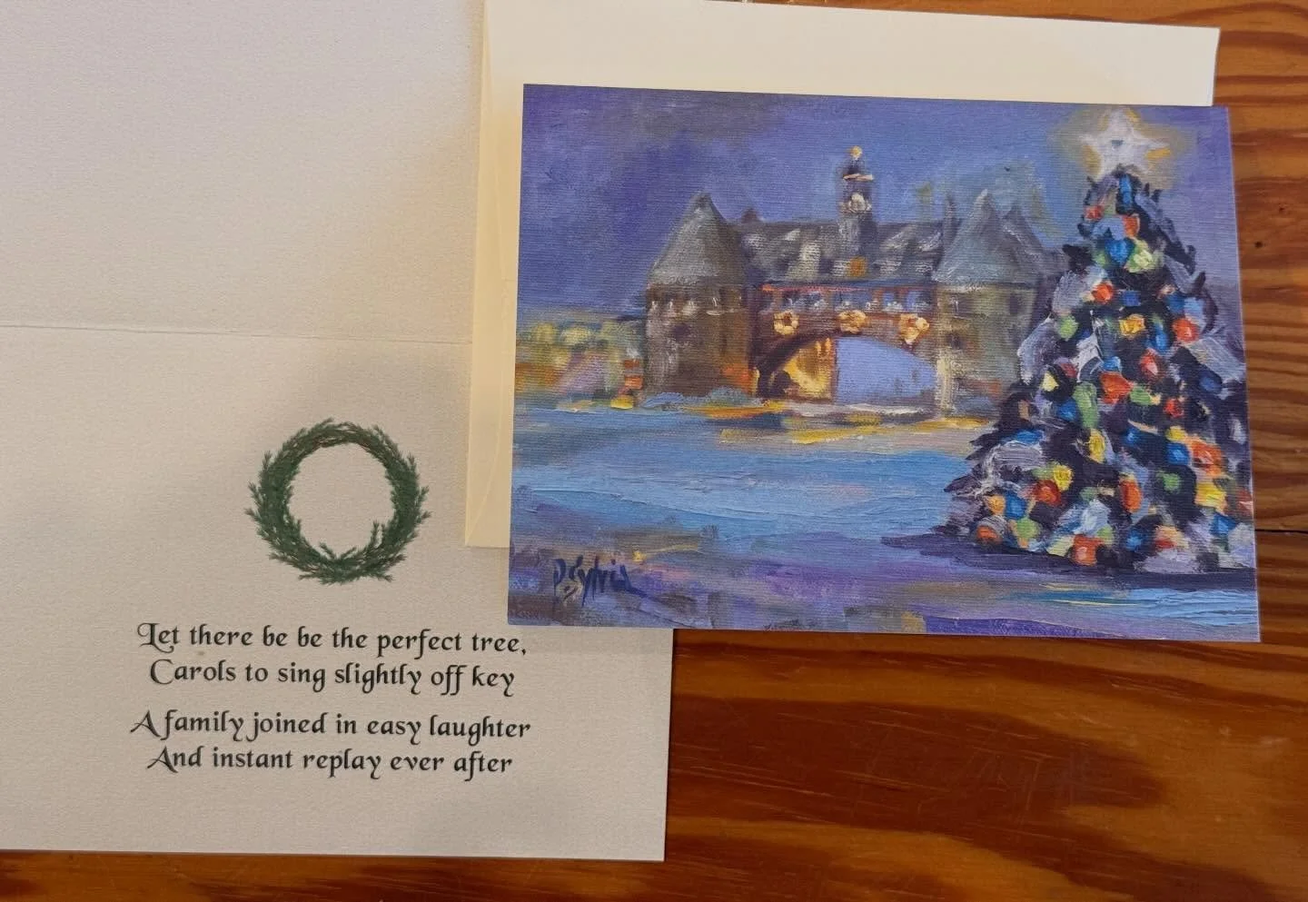 Let there be the perfect tree. 
Christmas cards at 123 Boon St or Narragansett Chamber. 
#theperfecttree #christmascard #narragansetttowers