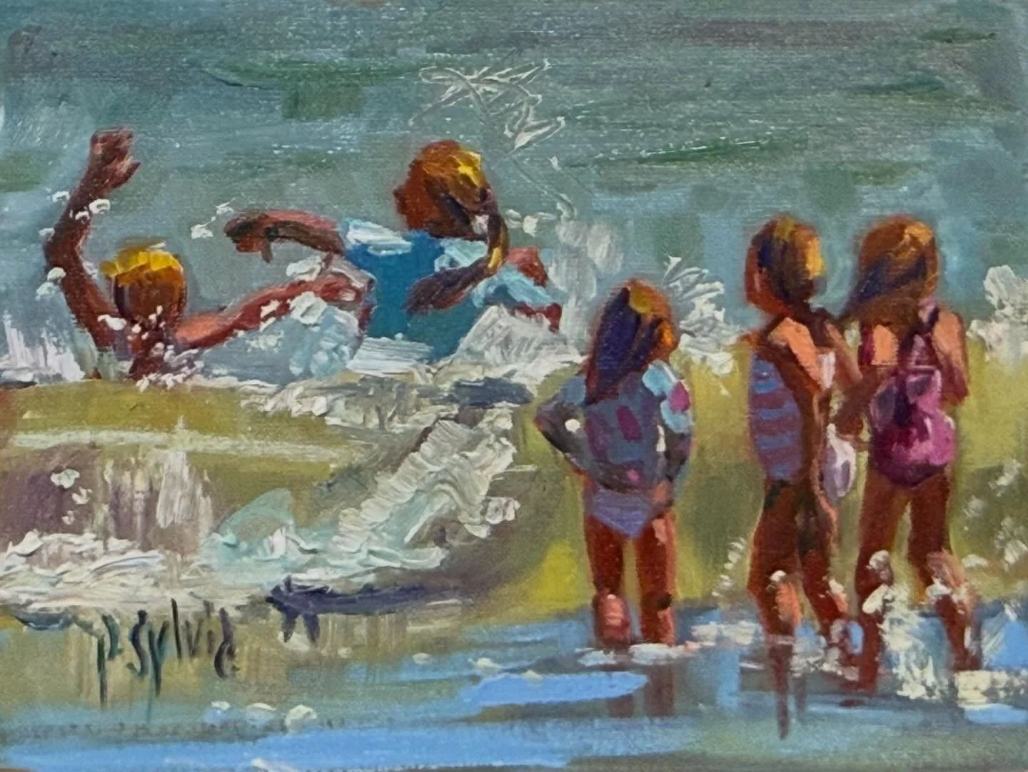 Lots of summer in my studio 
Dear summer, I miss you. 
#narragansett #nosummerevercameback #halcyondays