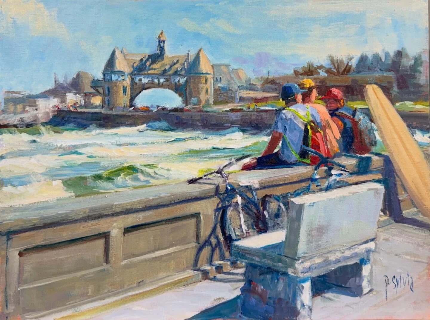 &ldquo;Nowhere to be&rdquo; 
New oil painting 16x12 - halcyon summer days