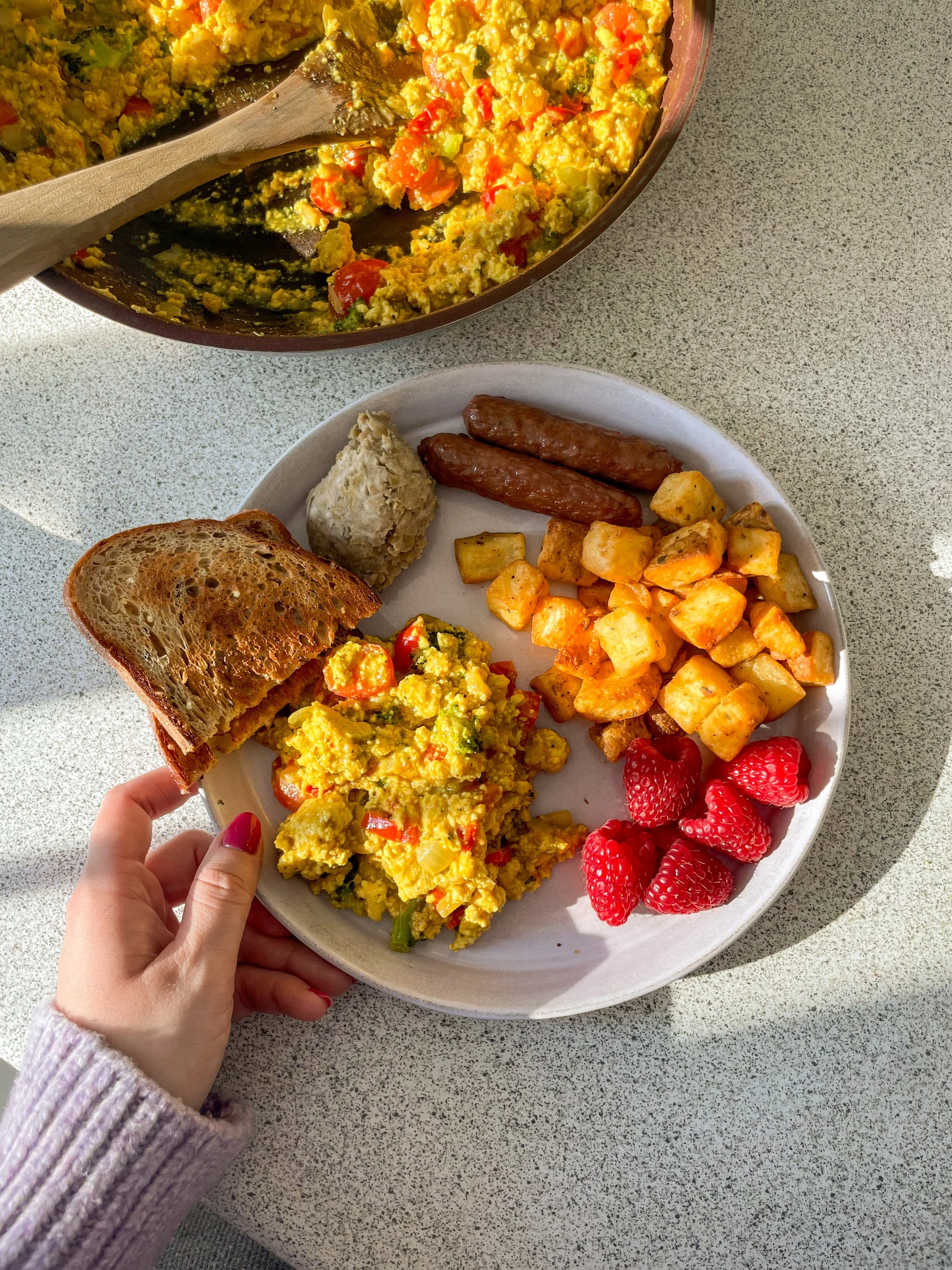 Tofu brouillé vraiment savoureux