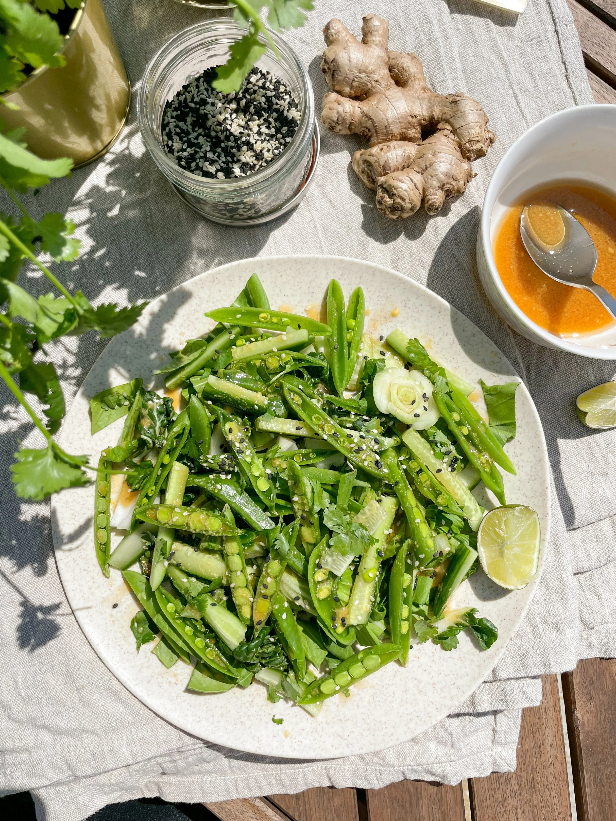 salade-pois-sucrés-gingembre-lime