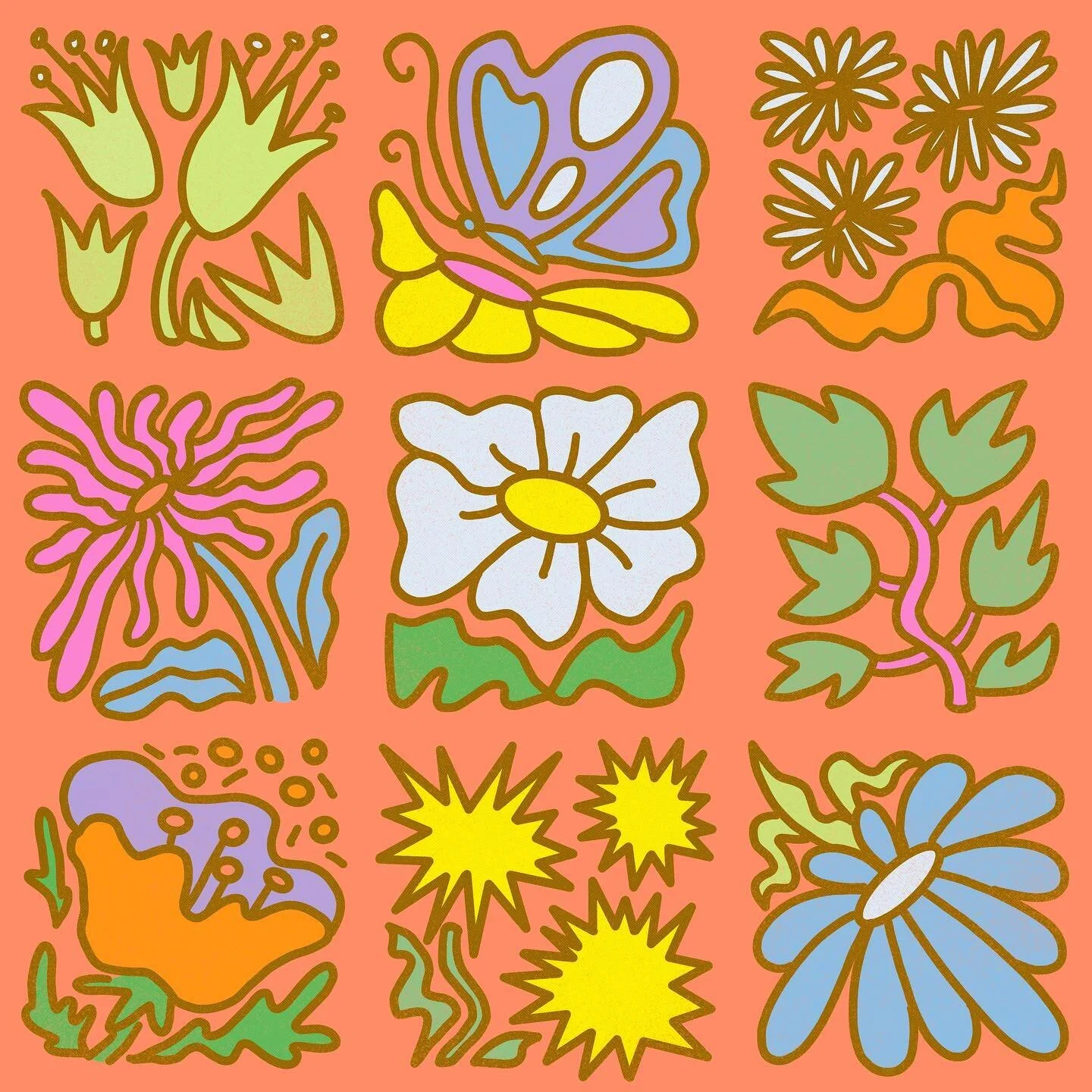 I&hellip; just really love these colors. I&rsquo;m realizing the thing I&rsquo;ve missed a lot during my break from illustrating is playing with color palettes and testing the way things vibrate, contrast and sing next to each other. This one just ma