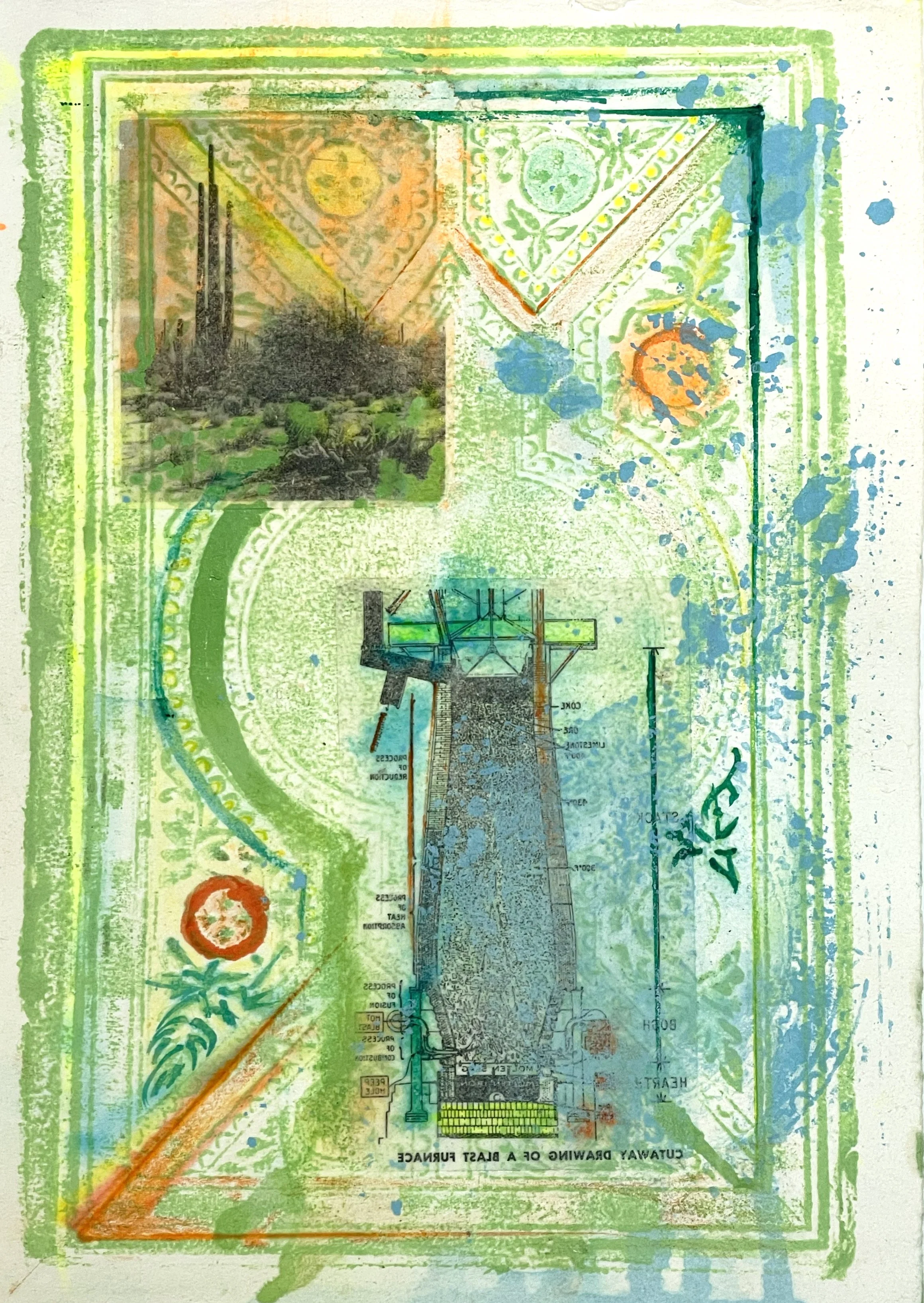 Untitled (4:5), 2026
Collage, acrylic and oil on paper, 7.25x10in