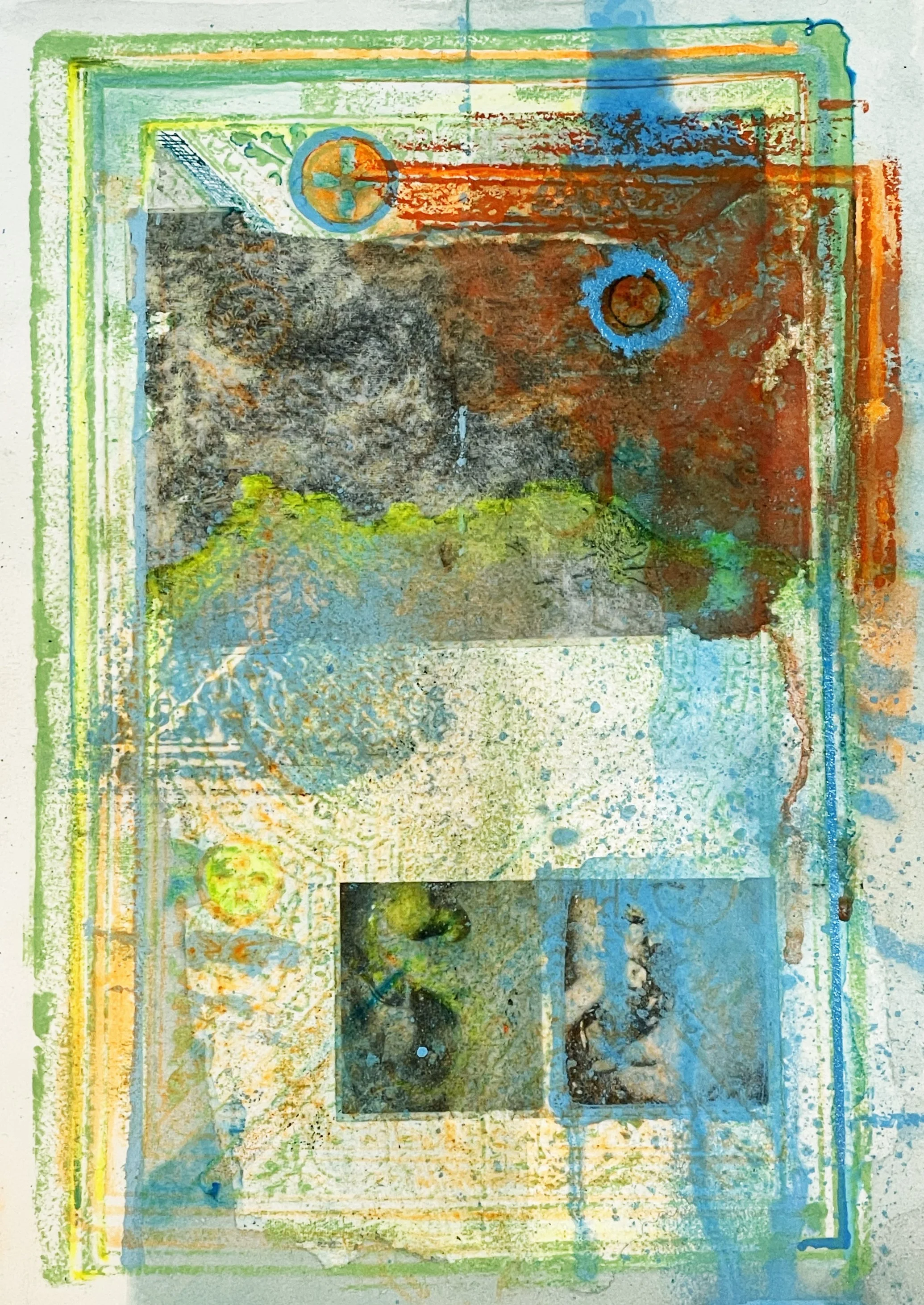 Untitled (1:5), 2026
Collage, acrylic and oil on paper, 7.25x10in