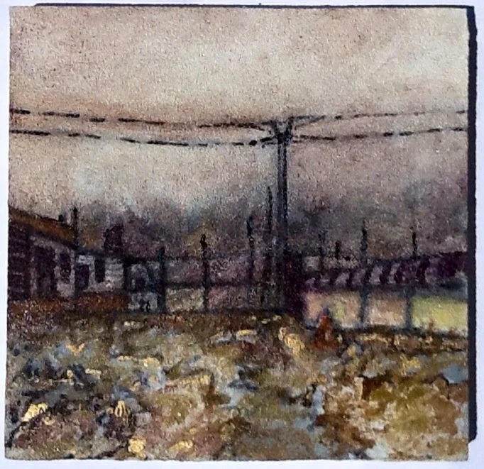 Untitled (1:4). Oil and marker on foam slab, 11x1x11in, 2012. 