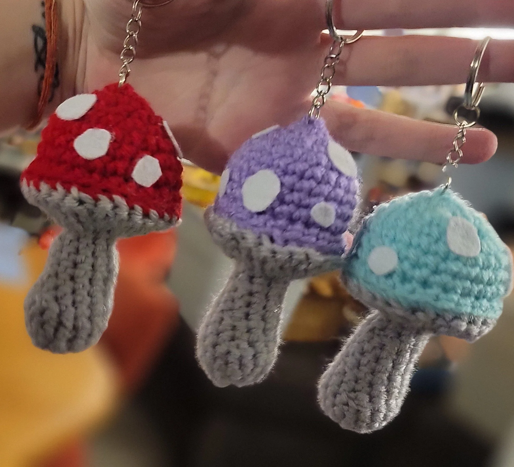 Mushroom Keychains