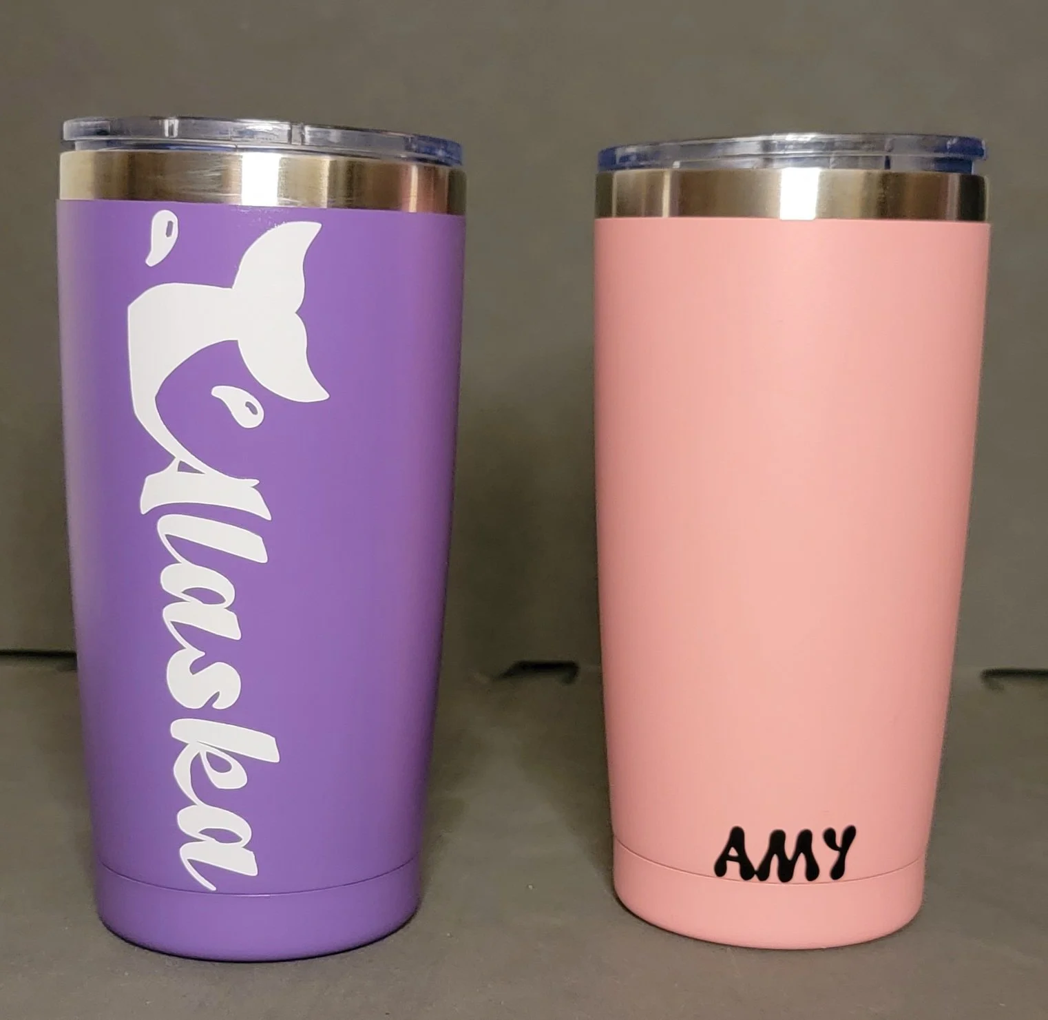 Custom Order: Personalized Tumbler w/ Vinyl Decal