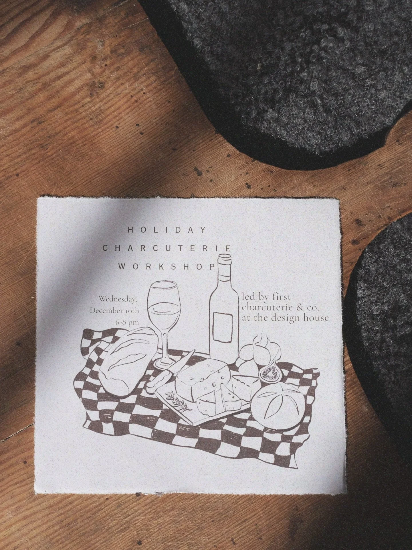 Your holiday hosting just got an upgrade! We&rsquo;re excited to partner with @firstcharcuterie for our charcuterie workshop. Learn, build, and impress your guests this season! Ticket link will be in our bio.🥖🧀🍇