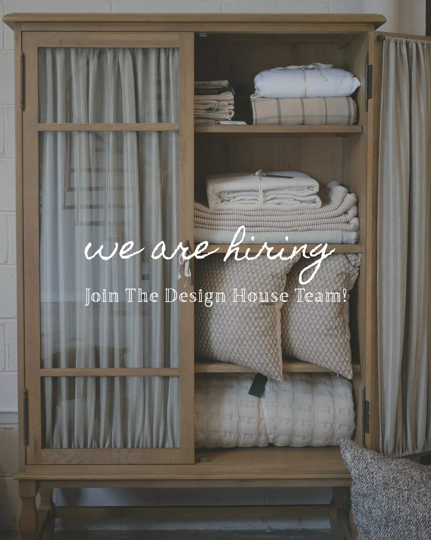 We are hiring!! Apply now: carson@thedesignhousehdc.com