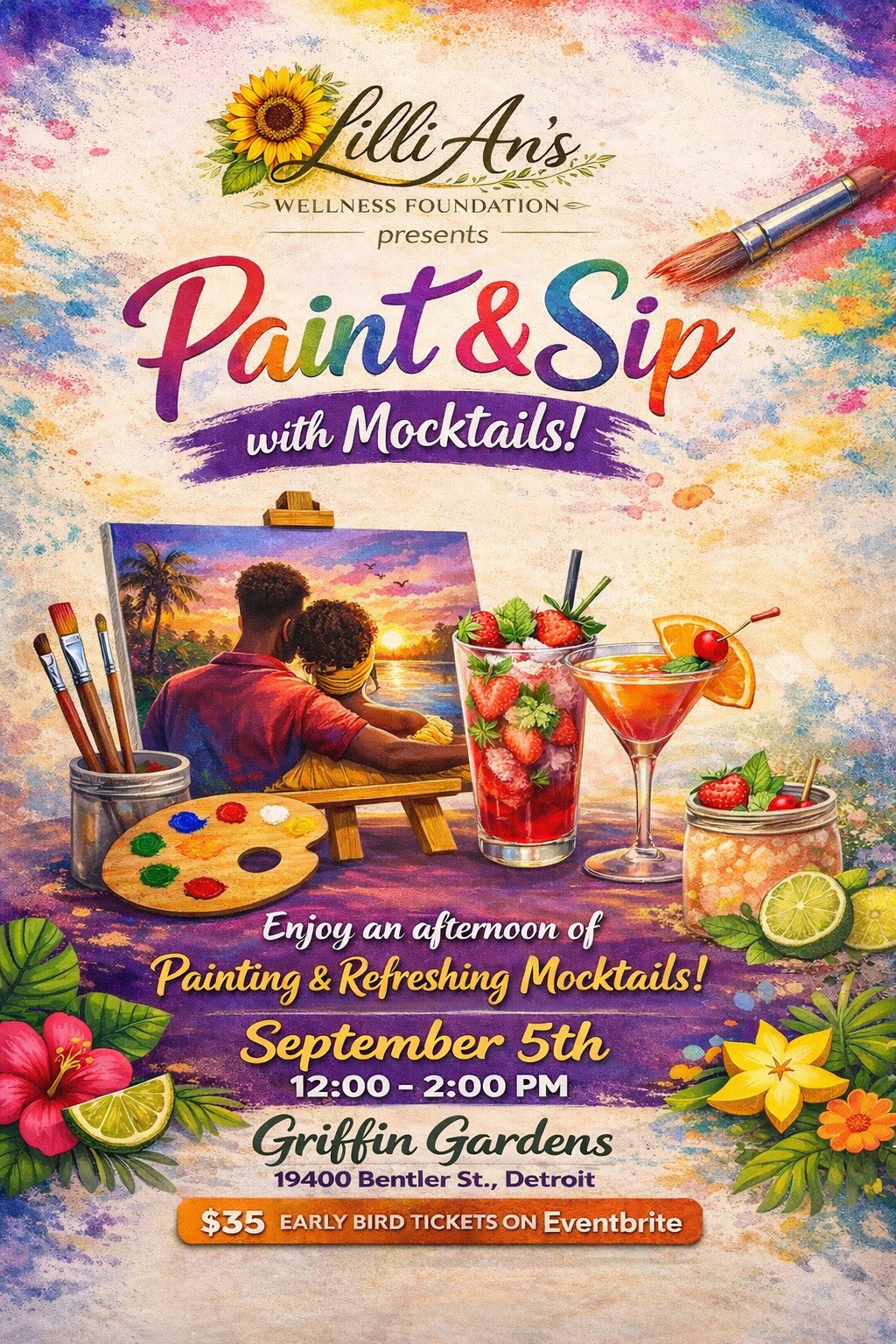 Sip and Paint with Mocktails