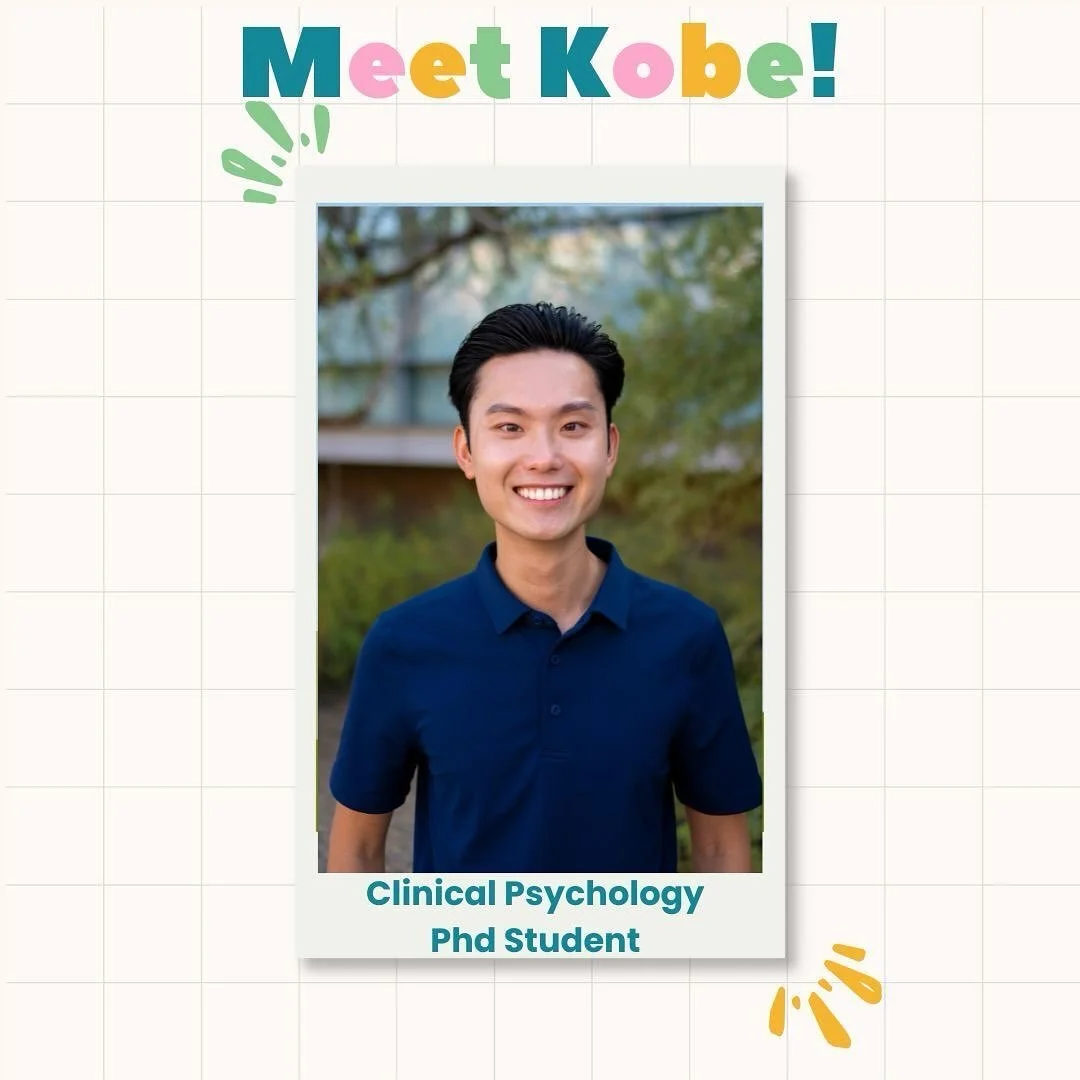 ⭐️ Meet Kobe Huynh! ⭐️

Kobe is a first-year doctoral student in the Clinical Psychology PhD Program at Arizona State University. He received his B.A. in Psychology from the University of San Diego and was a post-baccalaureate research assistant at M