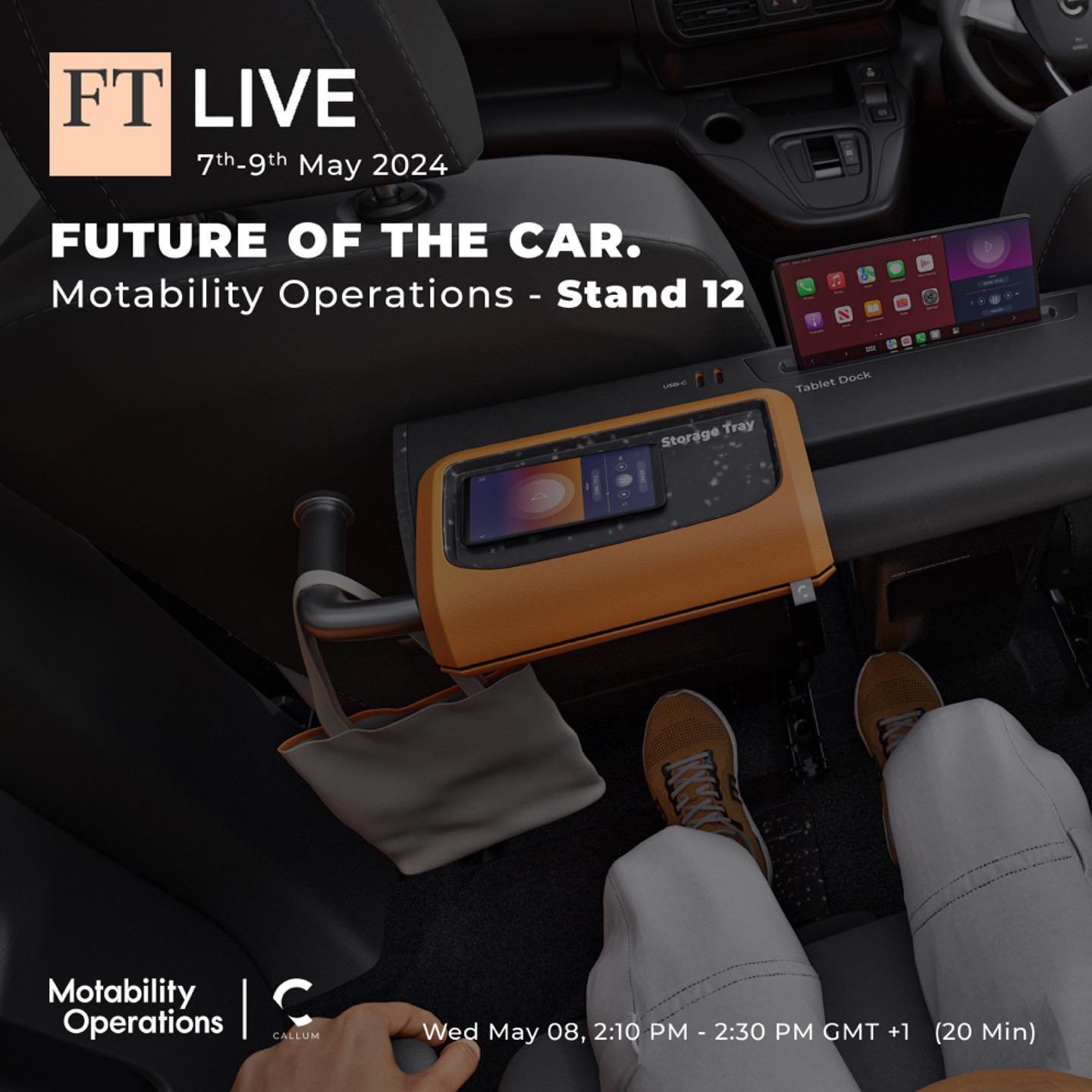 Don&rsquo;t miss our fireside chat if you&rsquo;re at the FT Future of the Car event!

Wednesday 8 May, 2.10pm, conference room 2. 

Ian Callum, Design Director at CALLUM, Andrew Miller, CEO of Mobility Operations, and Phillip Georgiadis, Transport C